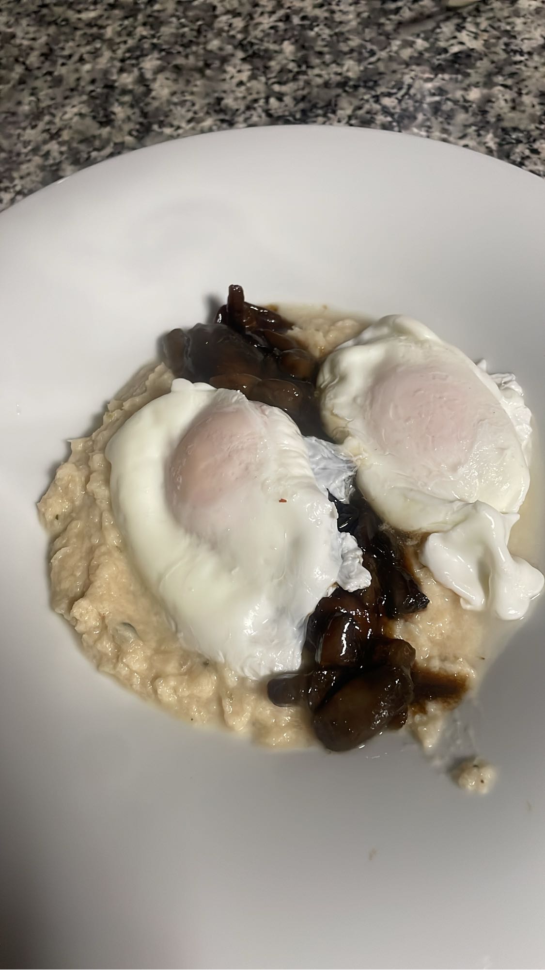 Avena salada con huevos