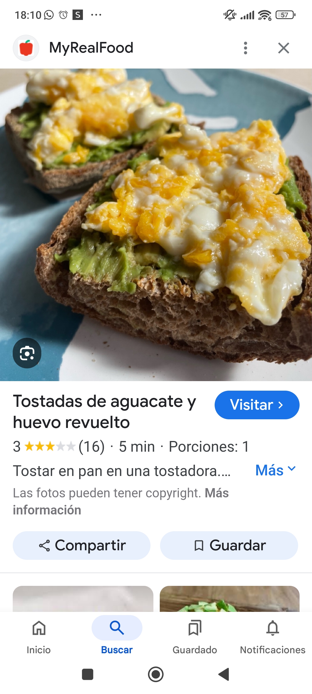 Tostadas de aguacate y huevo