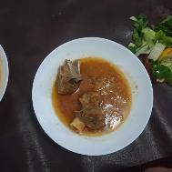 Meat Stew with Salad
