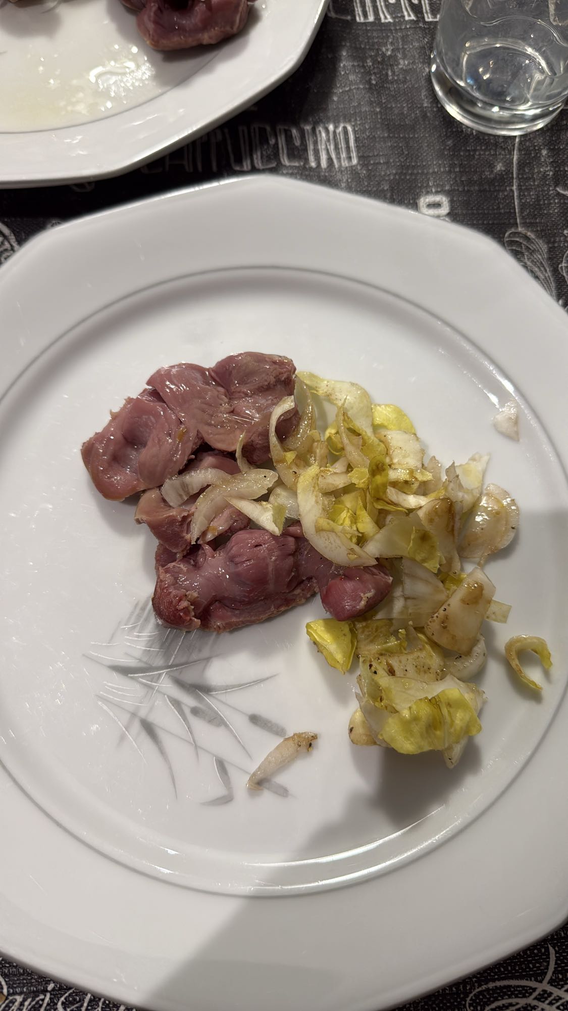 Gésiers avec salade