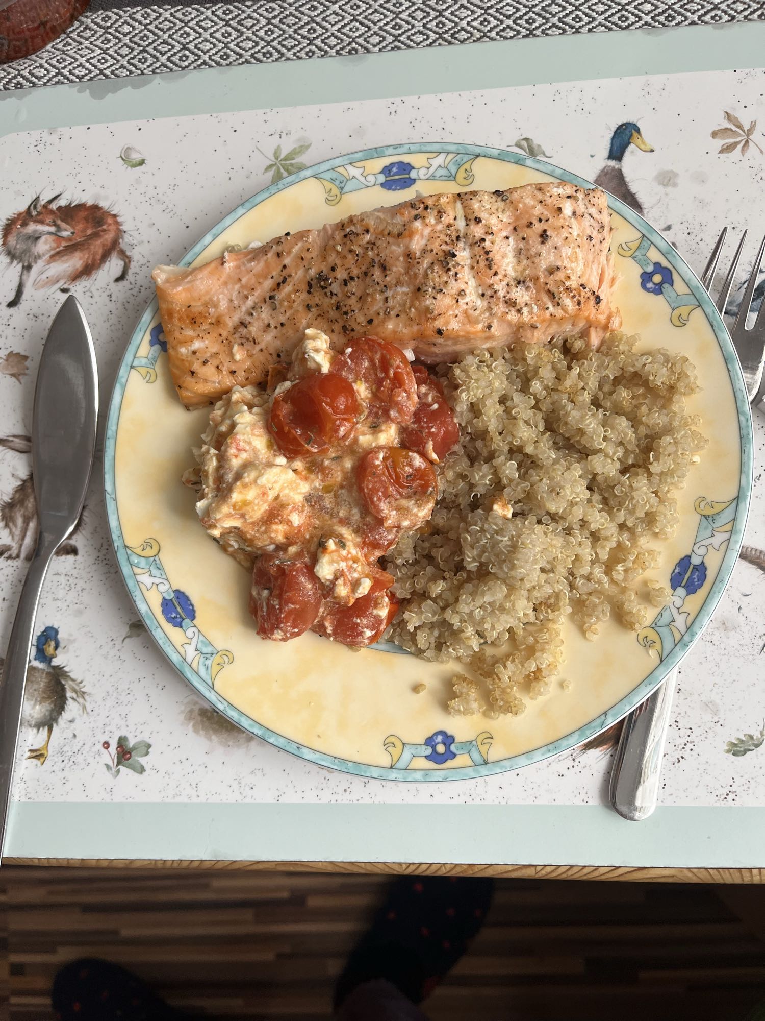 Lachs mit Quinoa