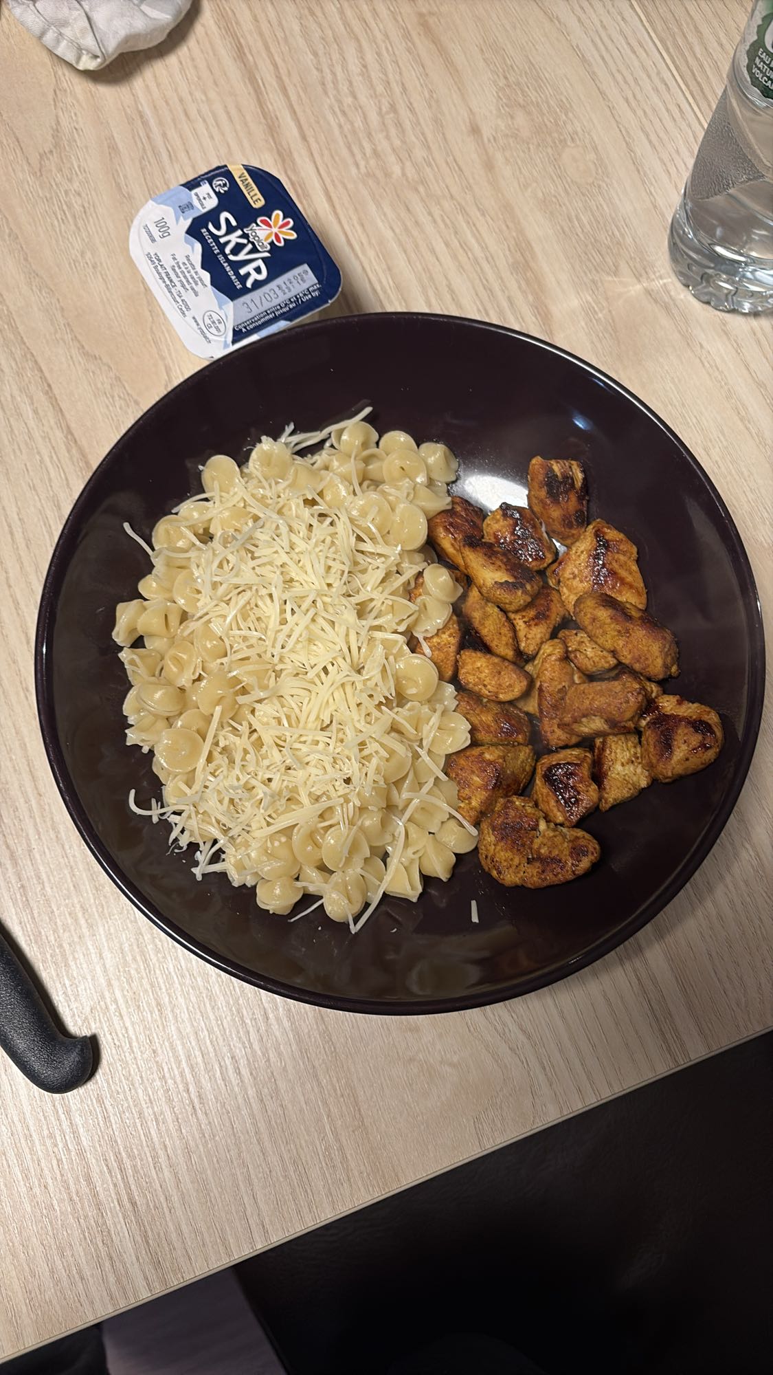 Pâtes au poulet et fromage