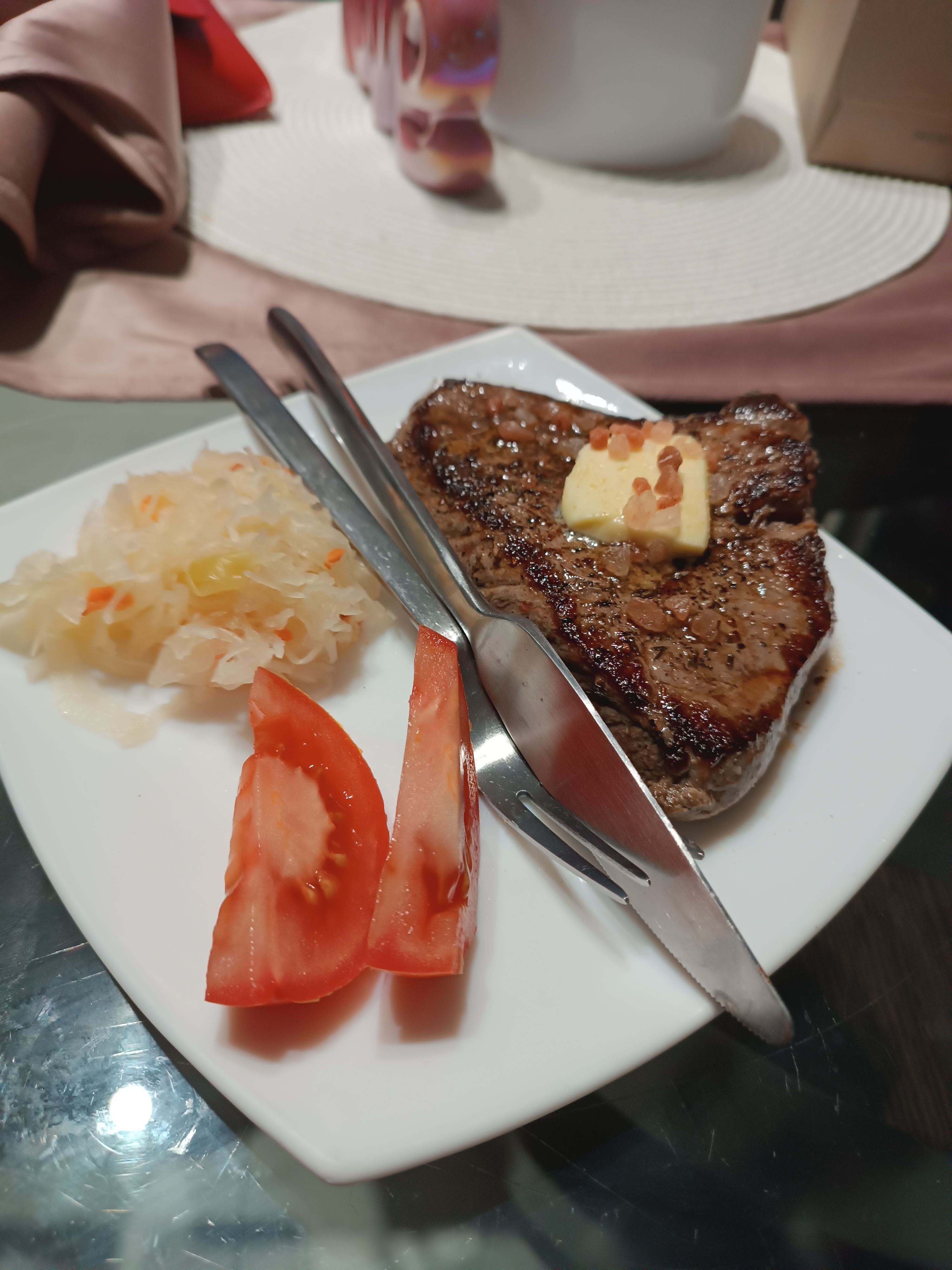 Grilled Steak with Sides