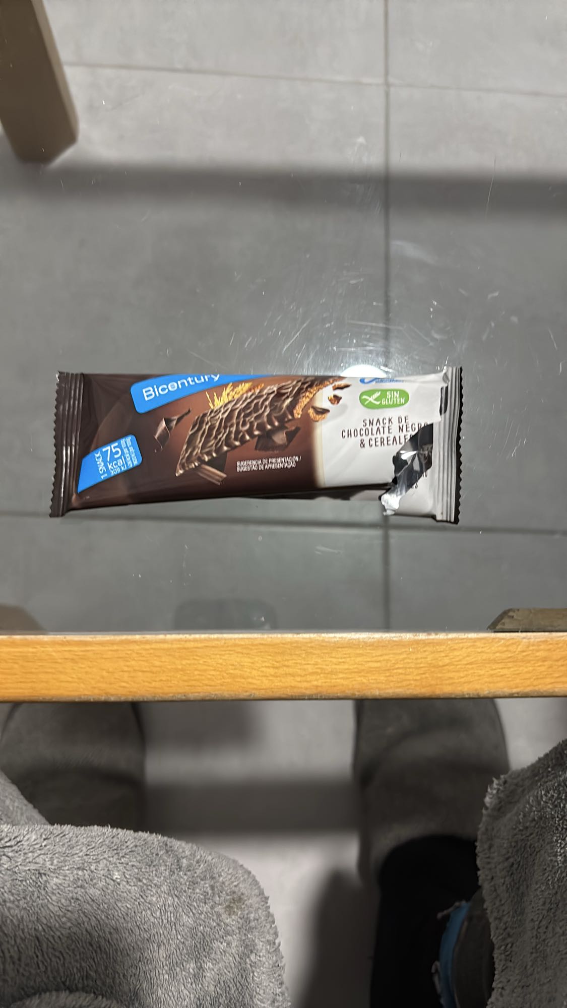 Snack de chocolate y cereales