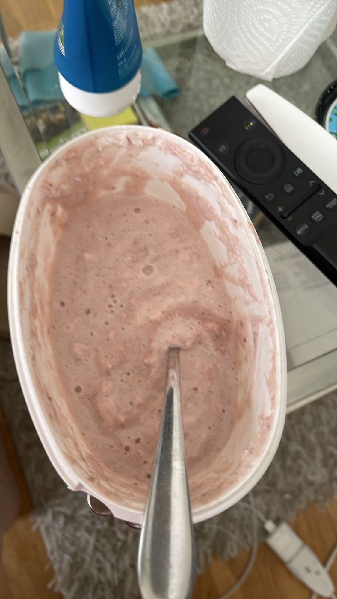 Proteinrik yoghurtblandning