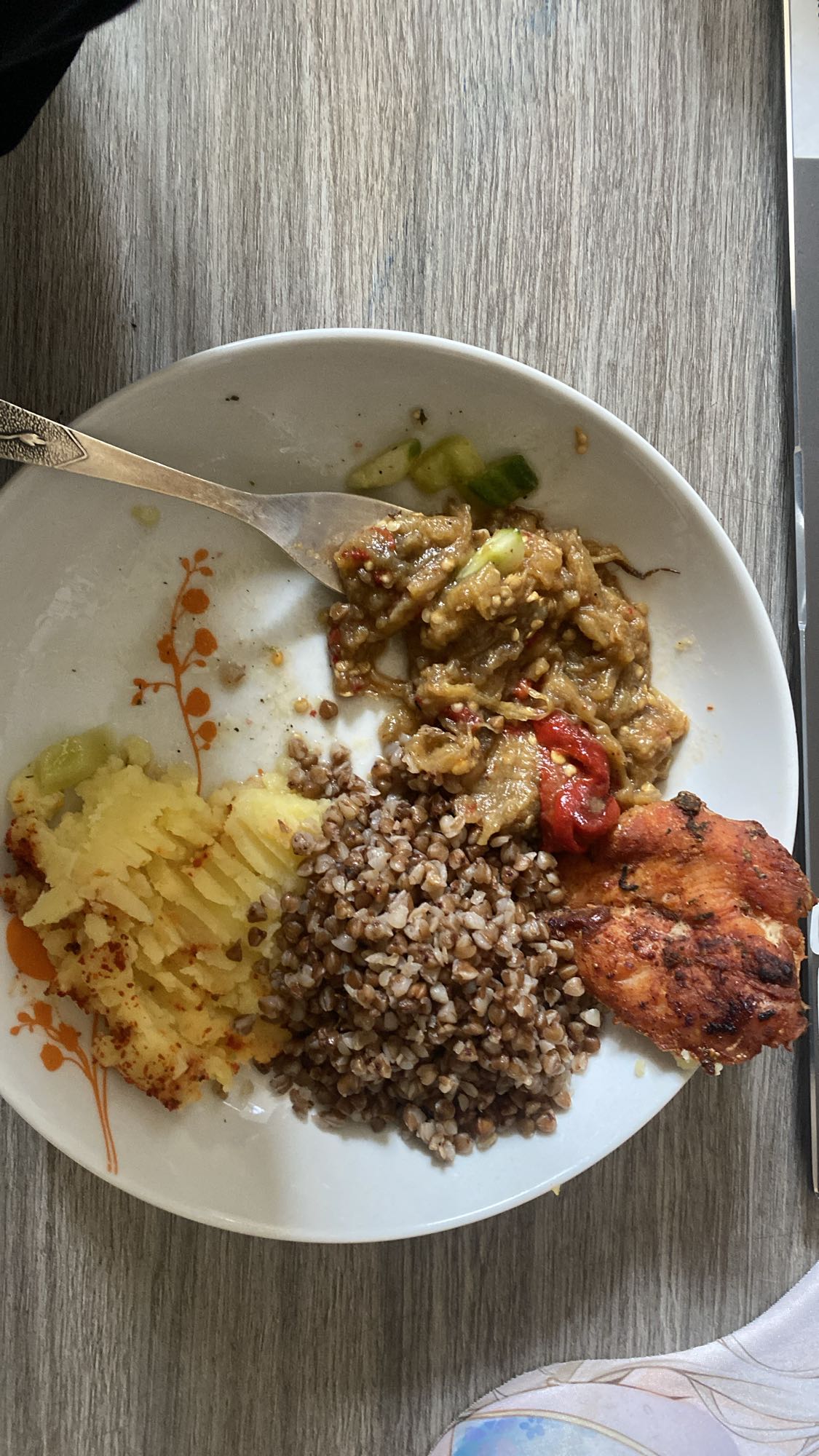 Grilled Chicken with Buckwheat