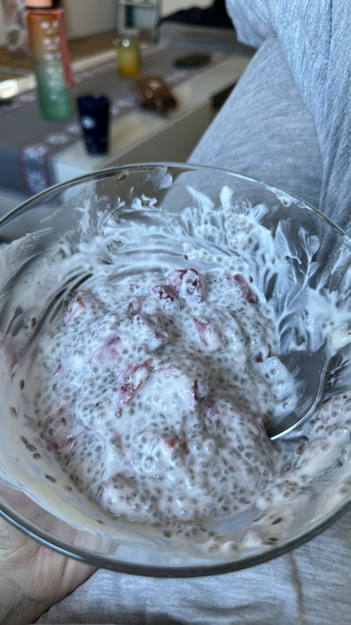 Chiapudding med bär