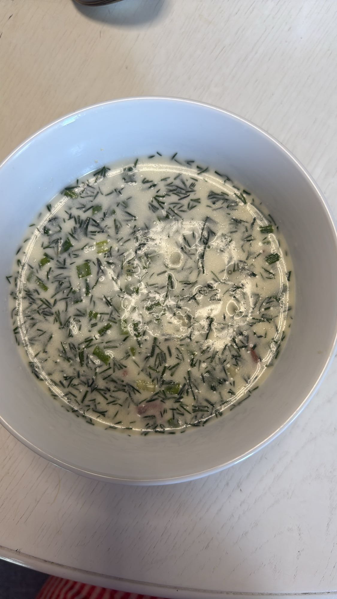 Окрошка на кефире