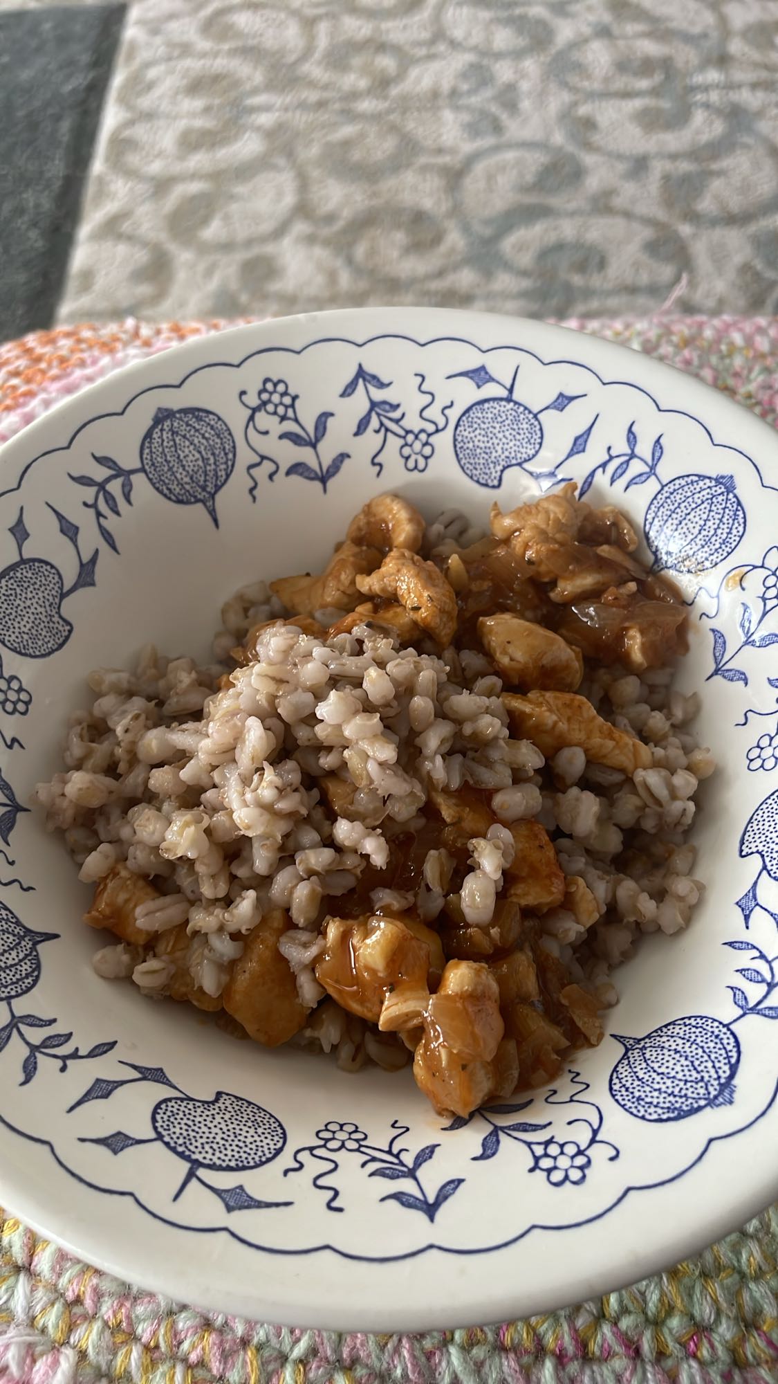 Перловка с курицей