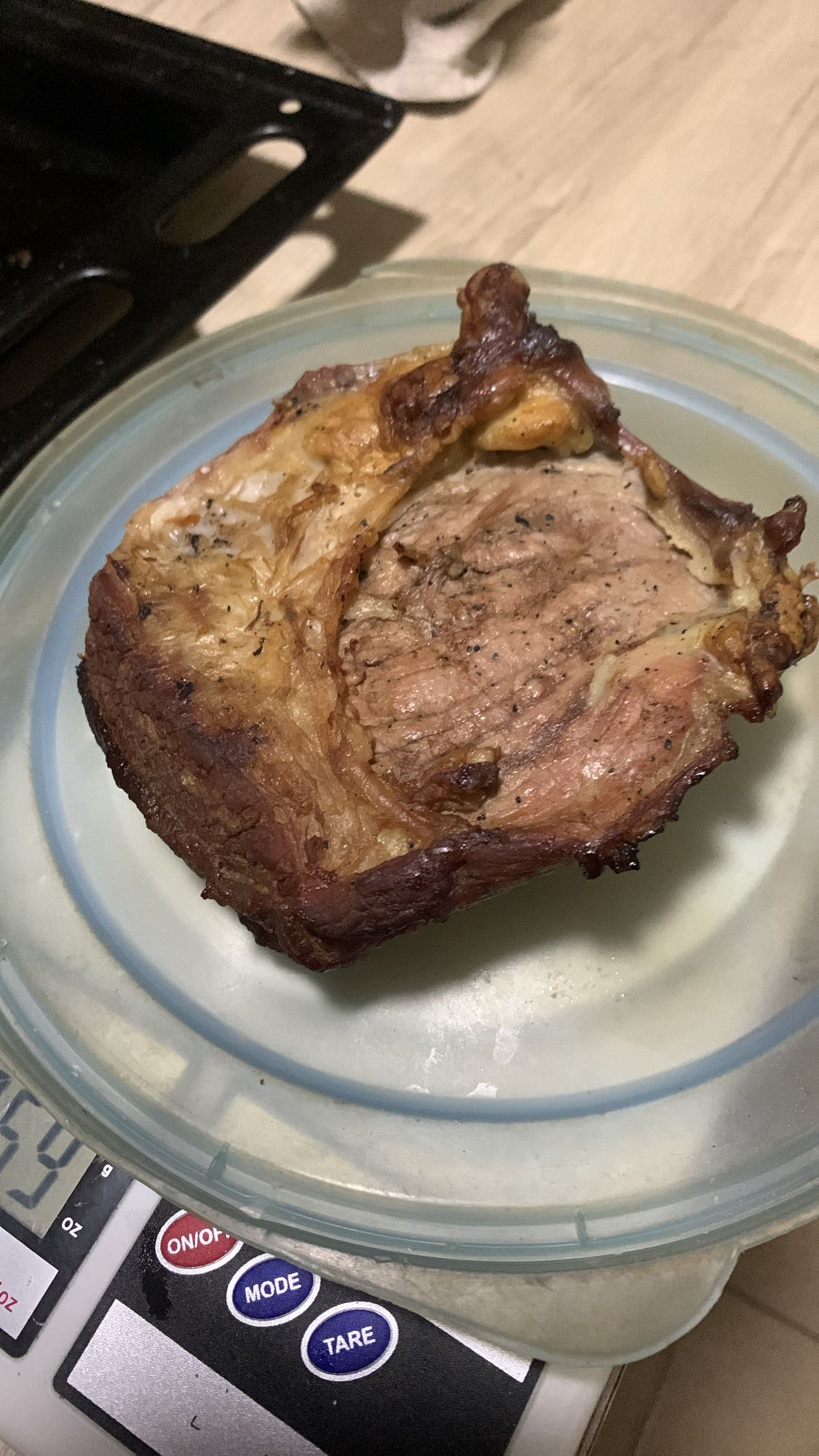 Chuleta de cerdo asada