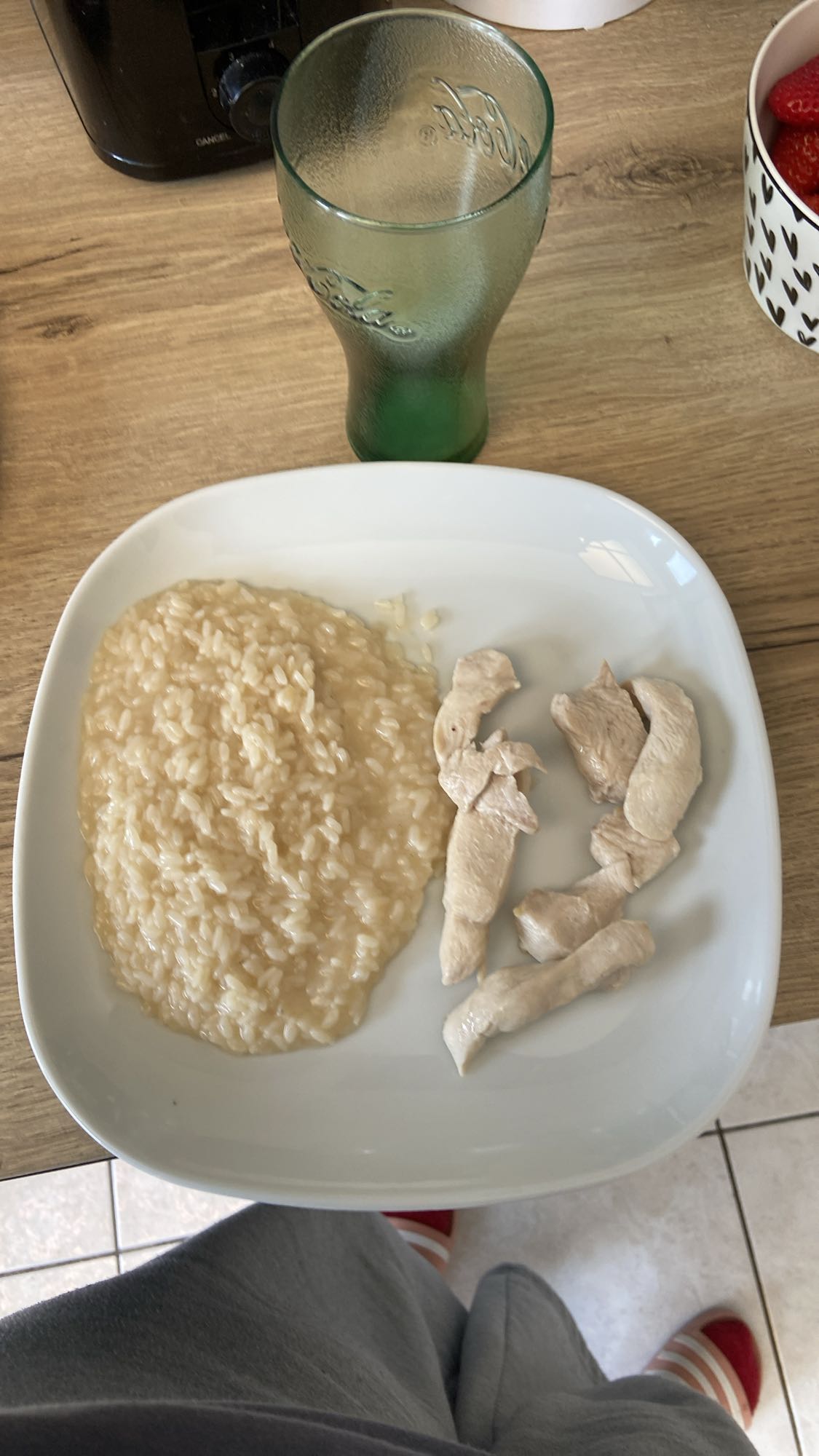 Riz crémeux avec poulet