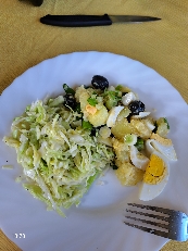 Ensalada de papa y col