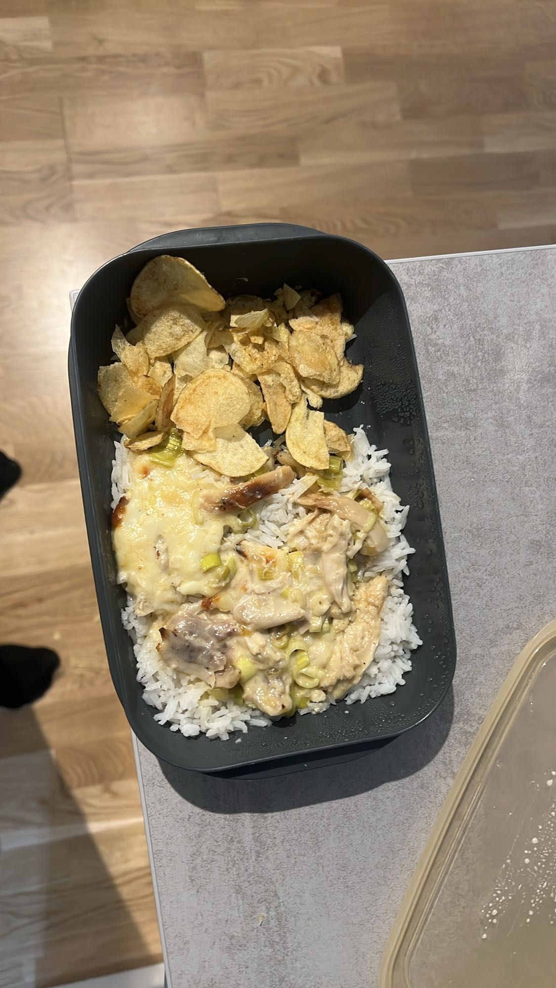 Gratinerad kyckling med ris