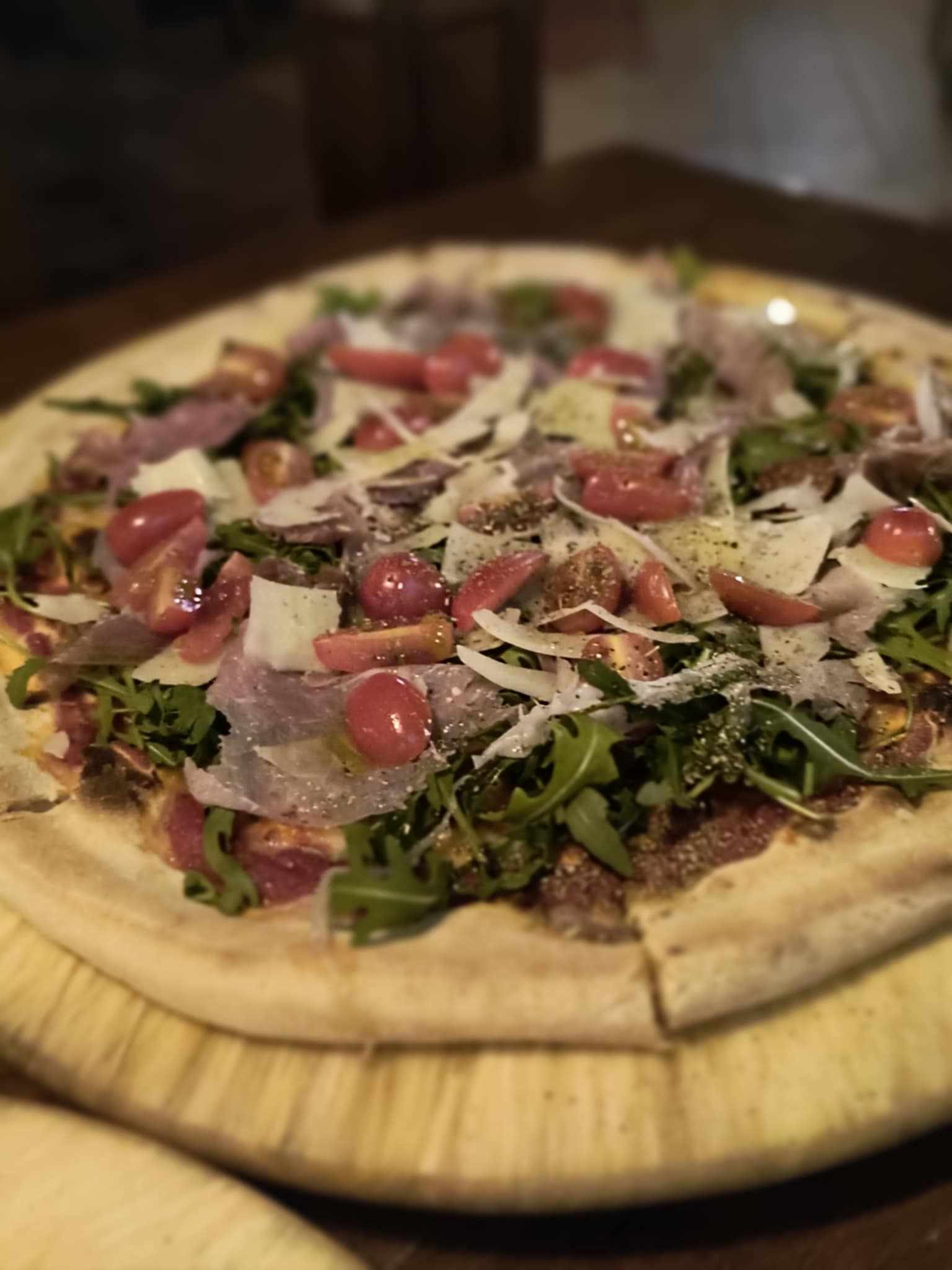 Prosciutto Arugula Pizza