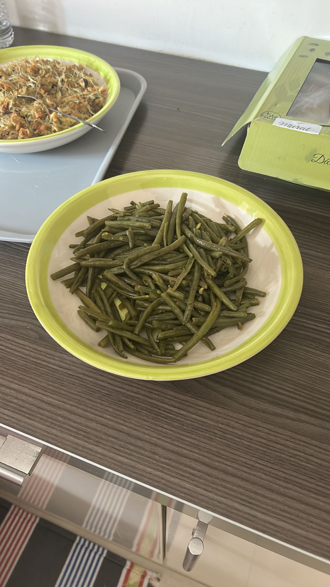 Haricots verts cuits