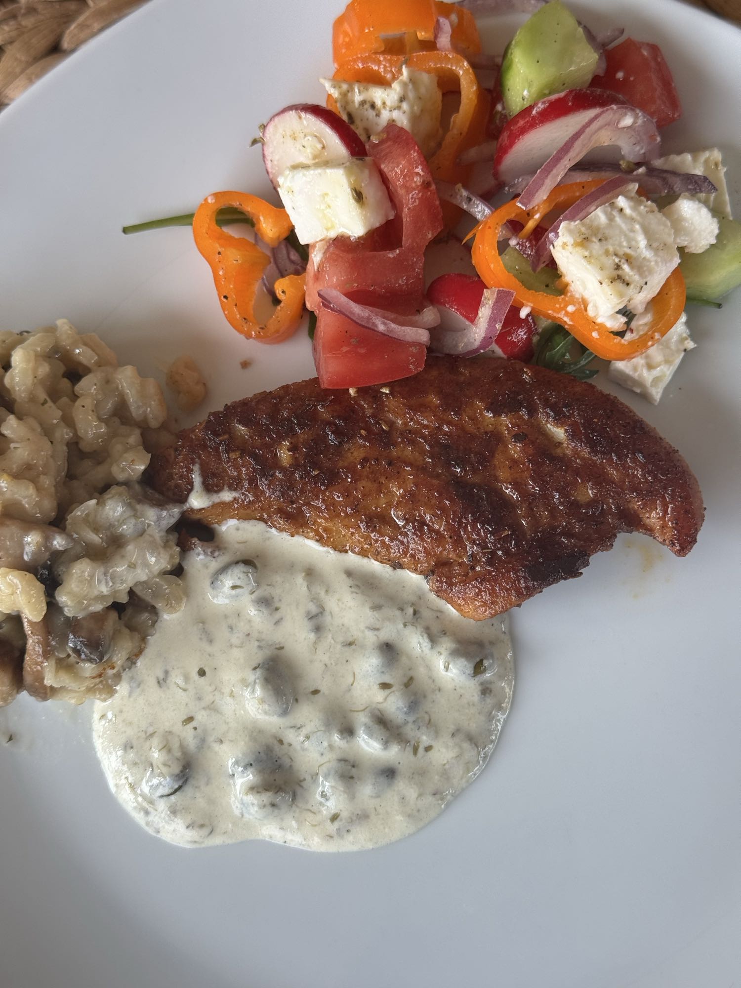 Kurczak w sosie grzybowym