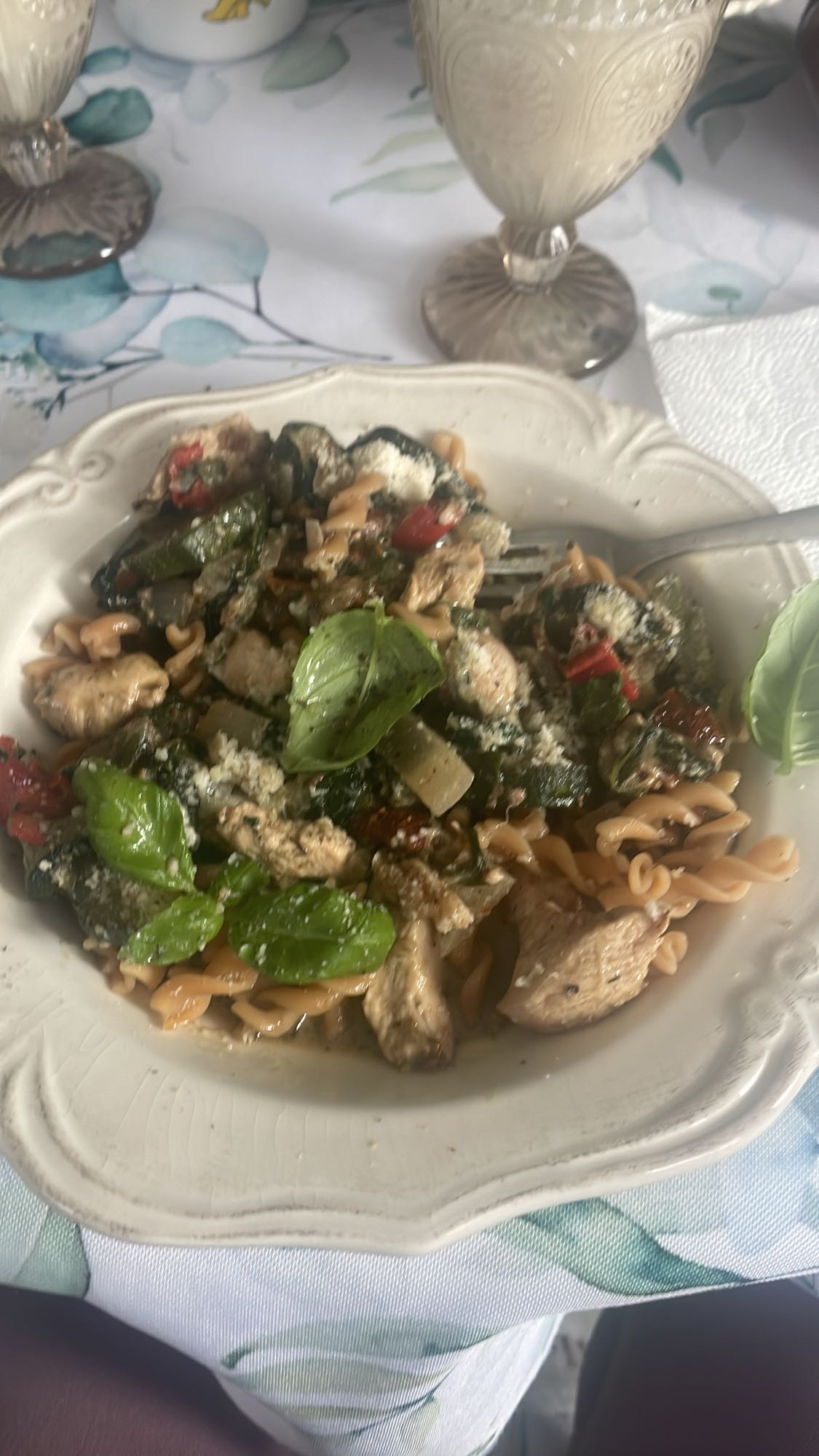 Makaron z kurczakiem