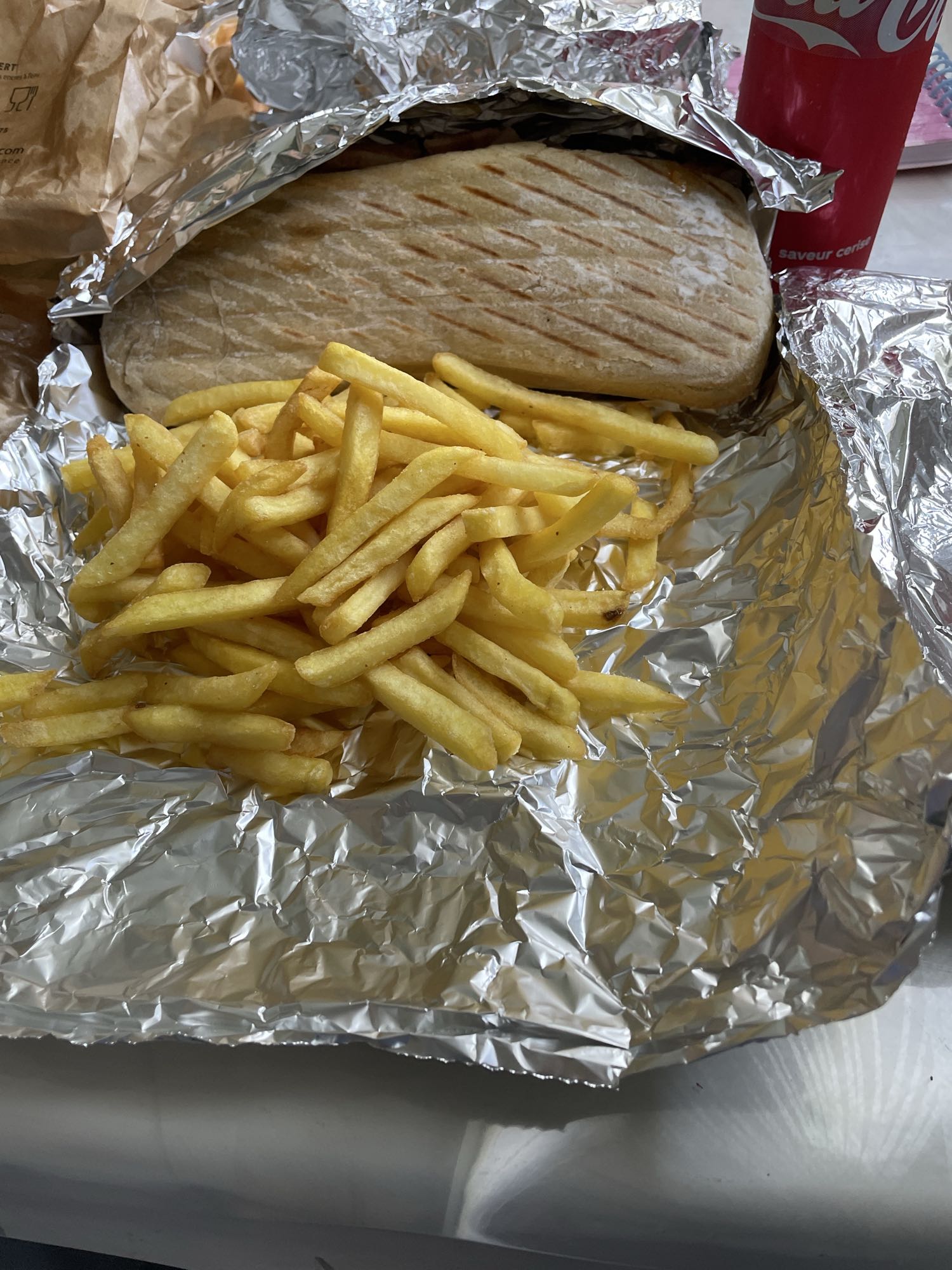 Panini avec frites