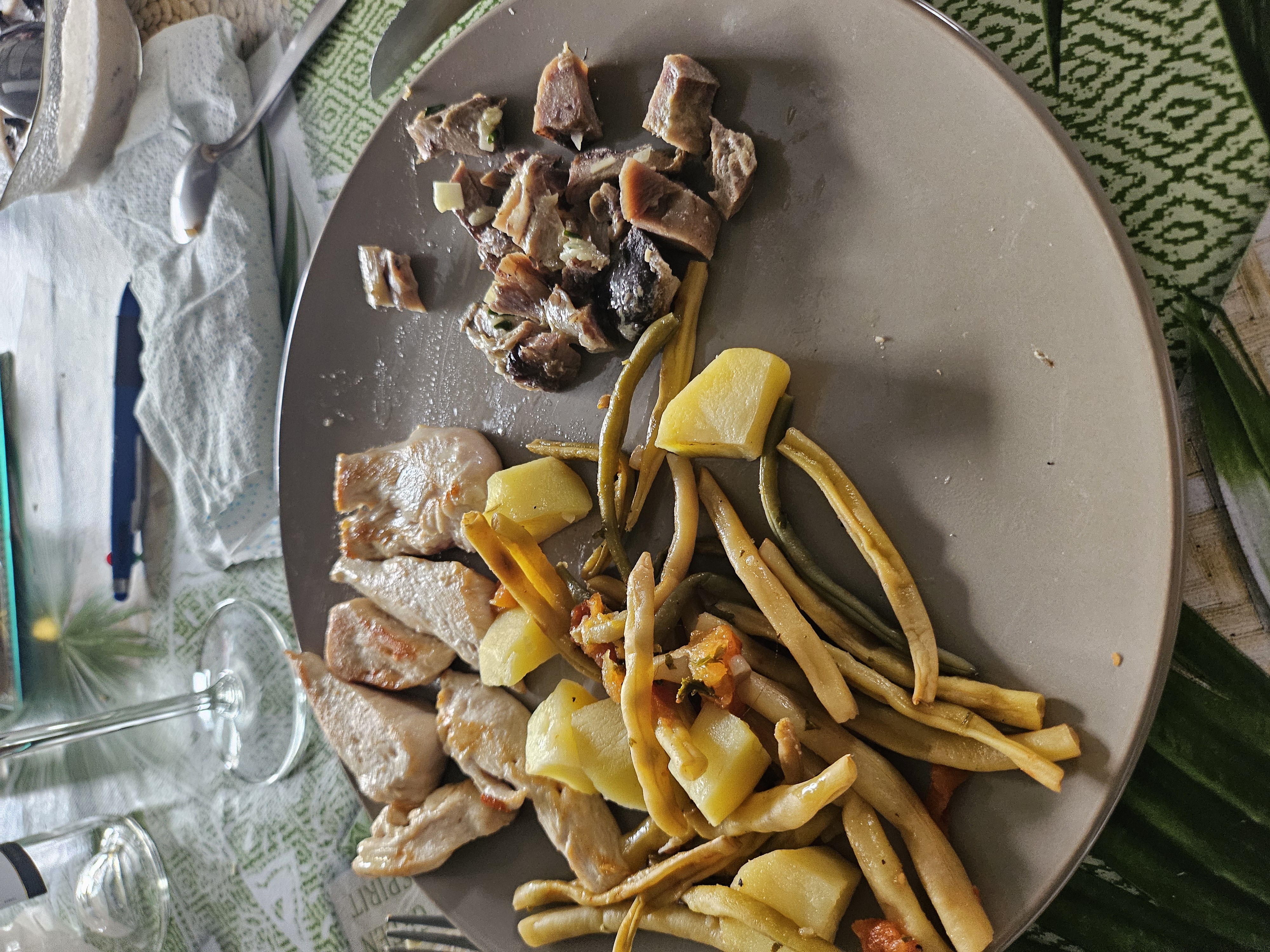 Poulet avec légumes