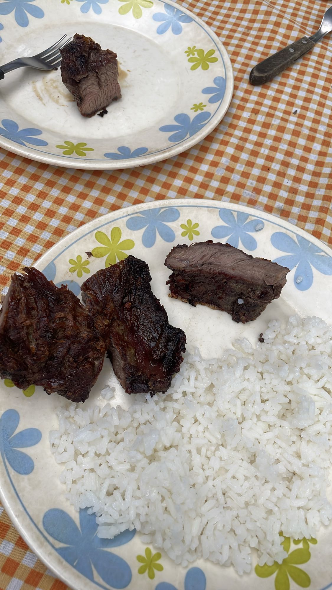 Carne asada con arroz