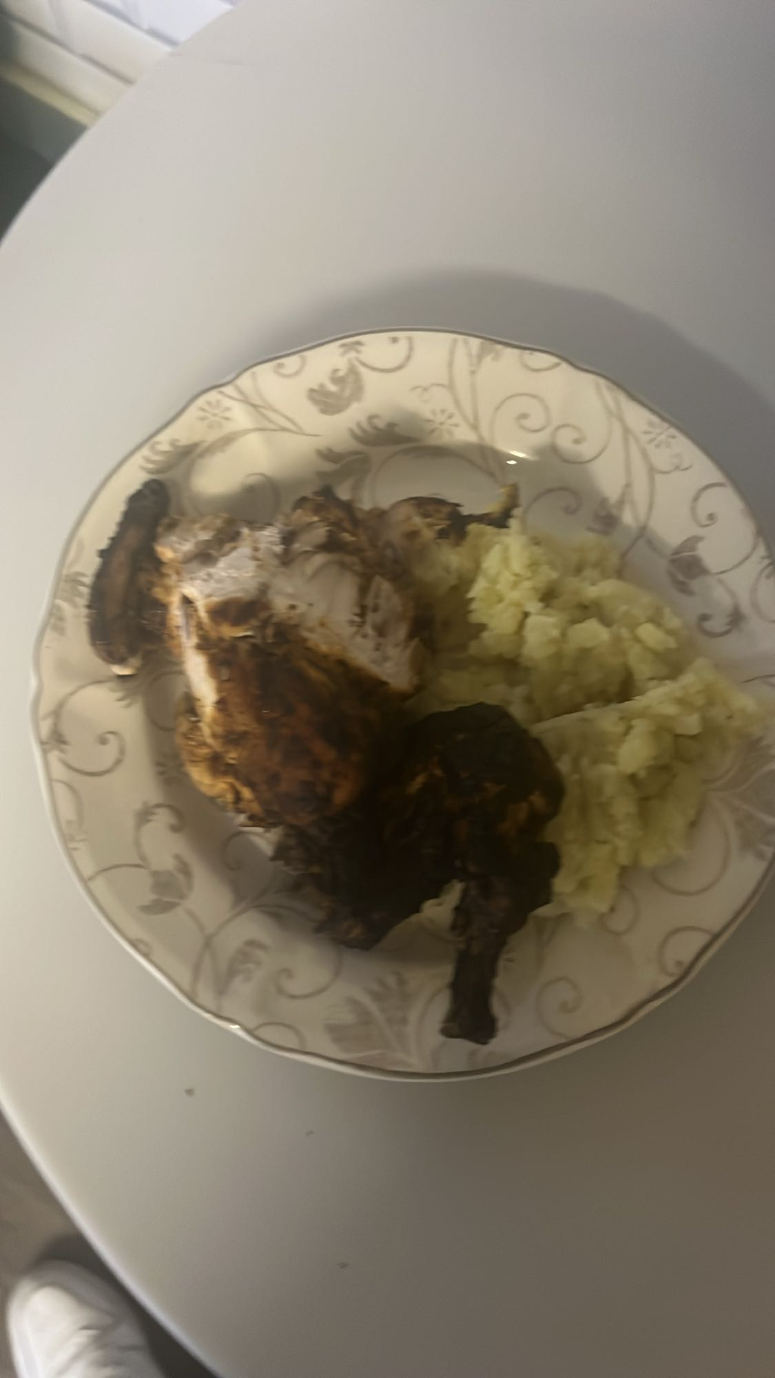 Grilled Chicken with Mash