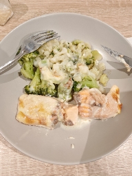 Gratin de brocoli au saumon