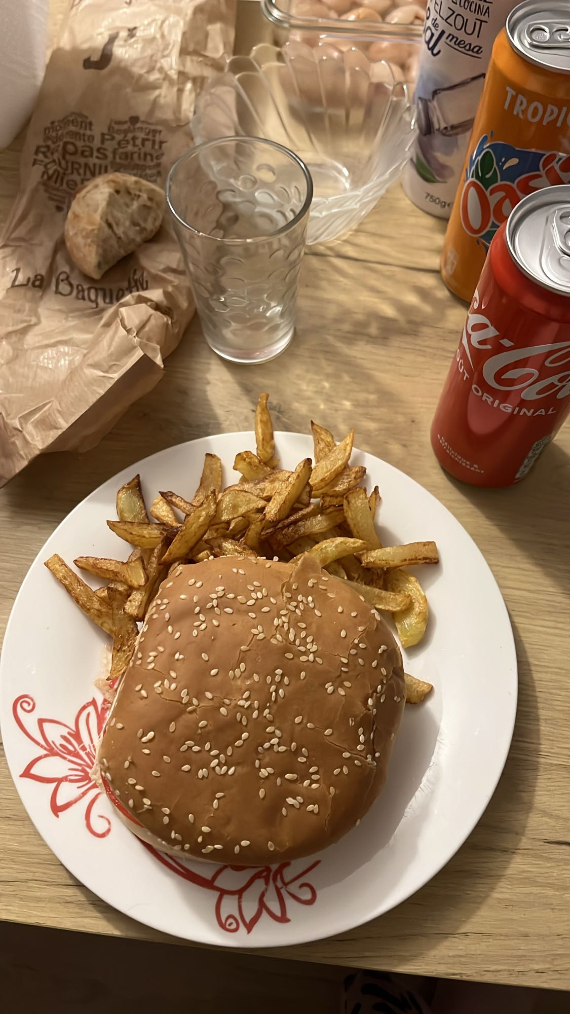 Burger avec frites