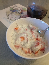 Yogur con fresas y chía