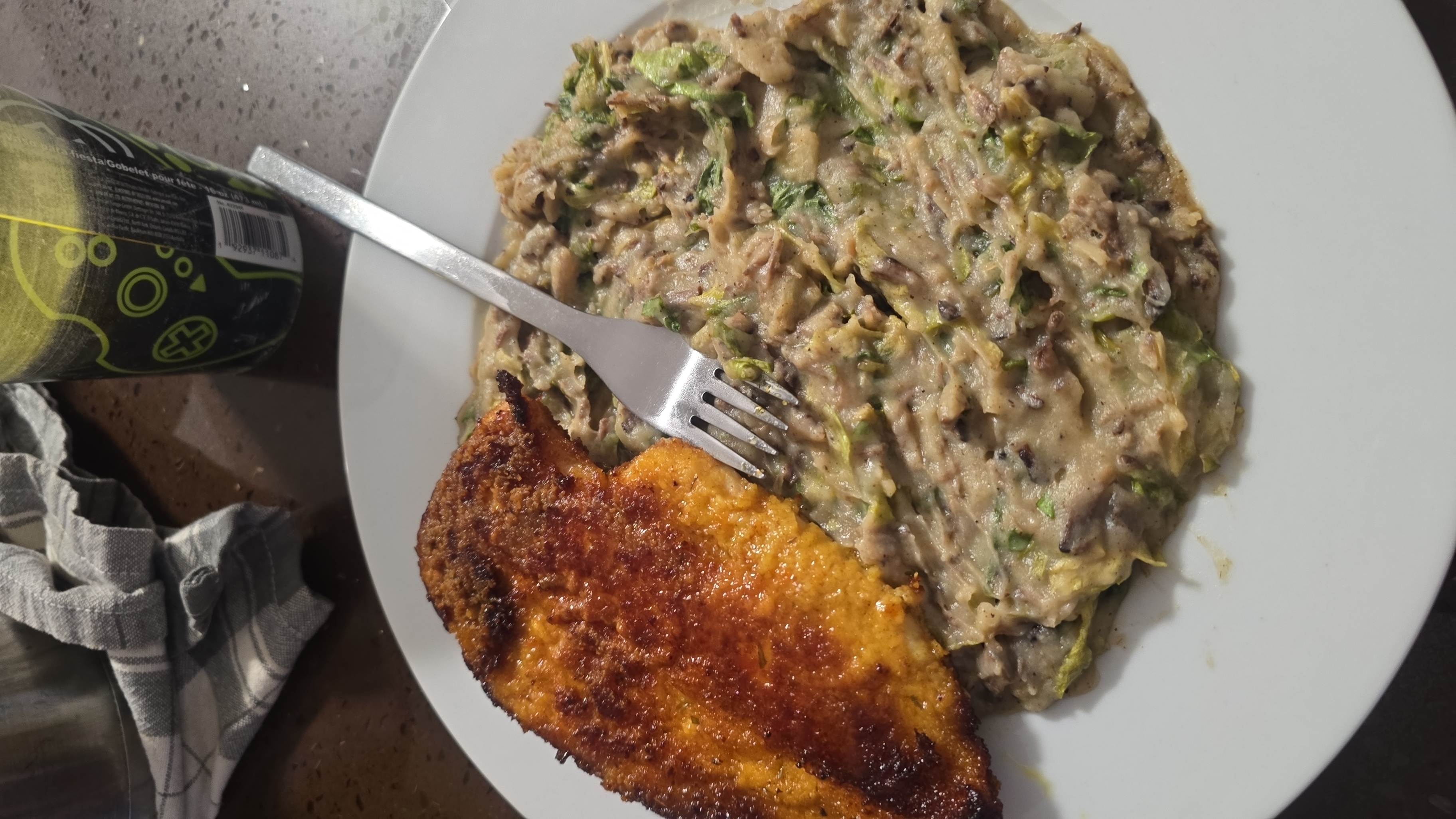 Fried Fish with Creamy Mash