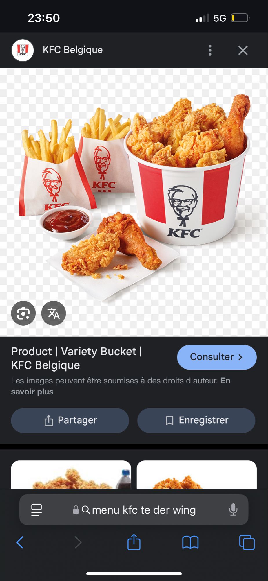 Bucket Variété KFC