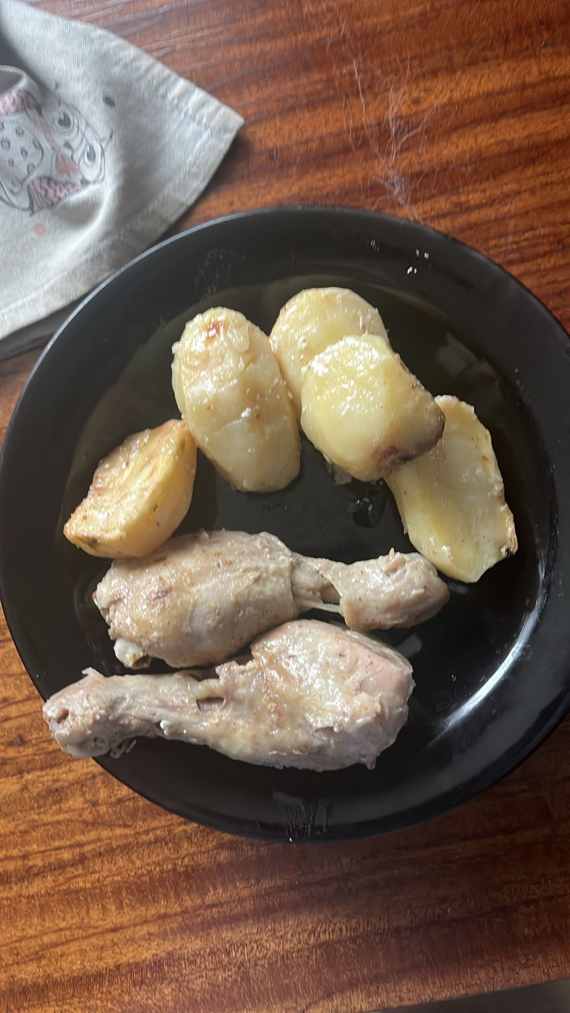 Куриные голени с картофелем