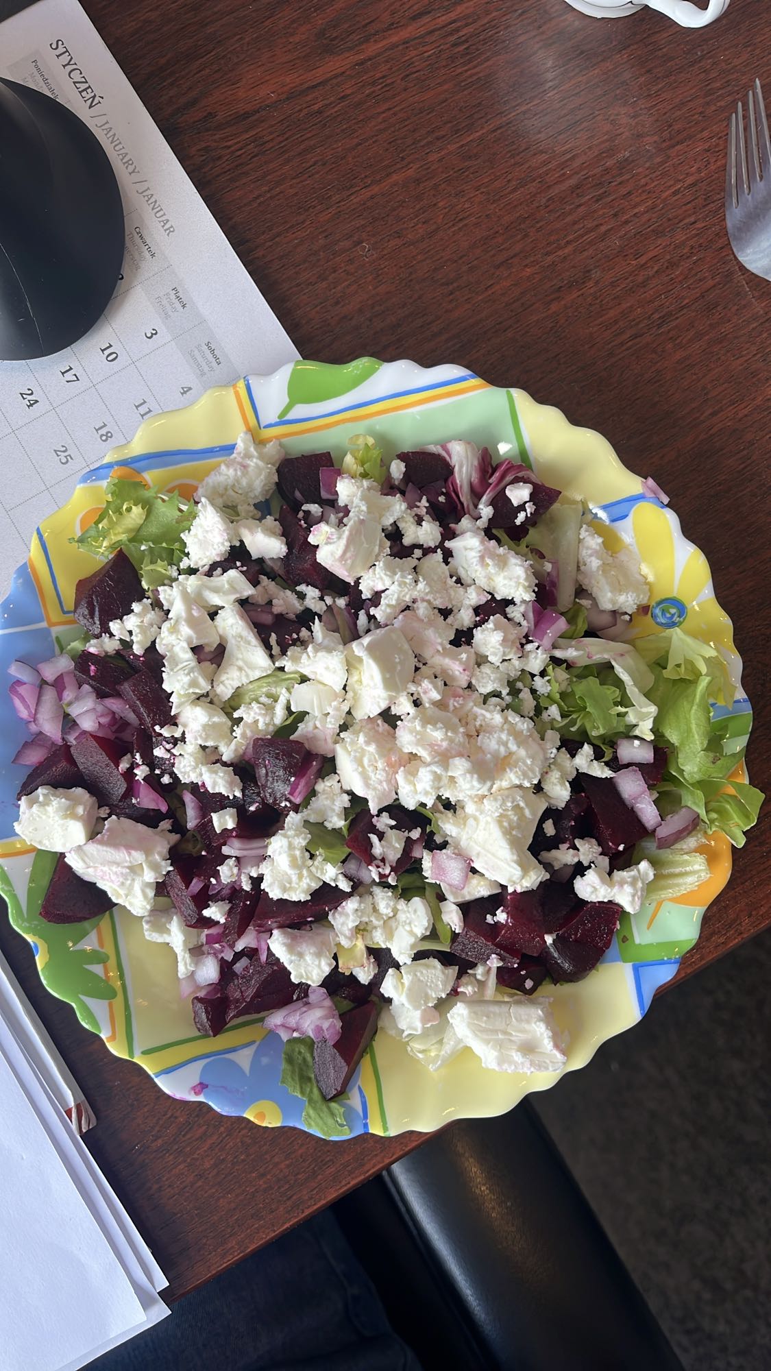 Sałatka z burakiem i fetą