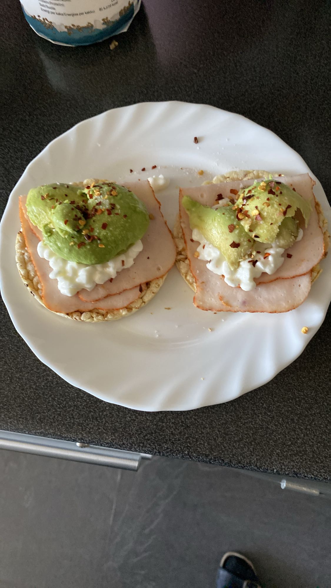 Riskakor med pålägg