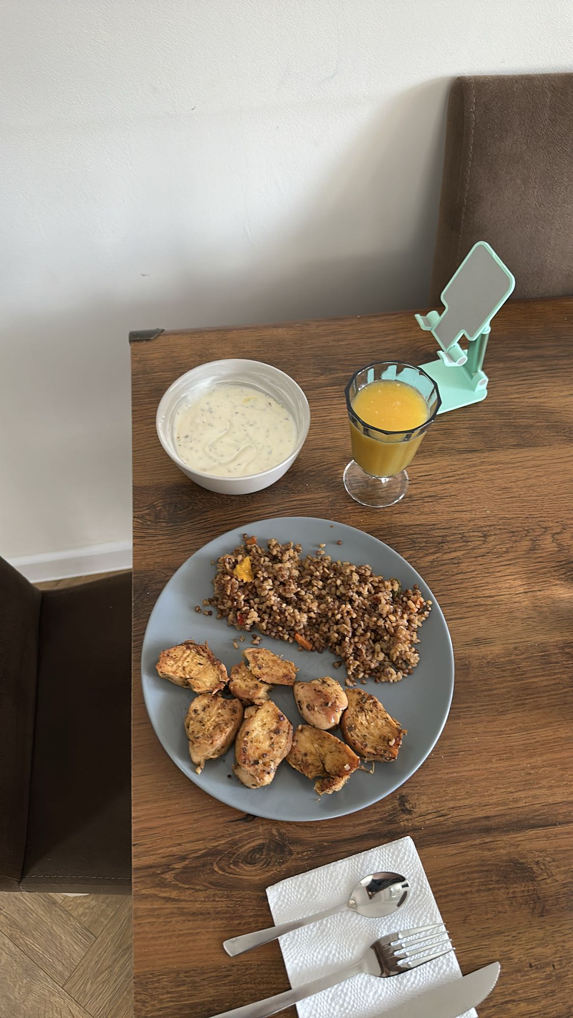 Pollo con trigo sarraceno