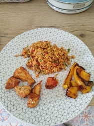 Poulet avec boulgour