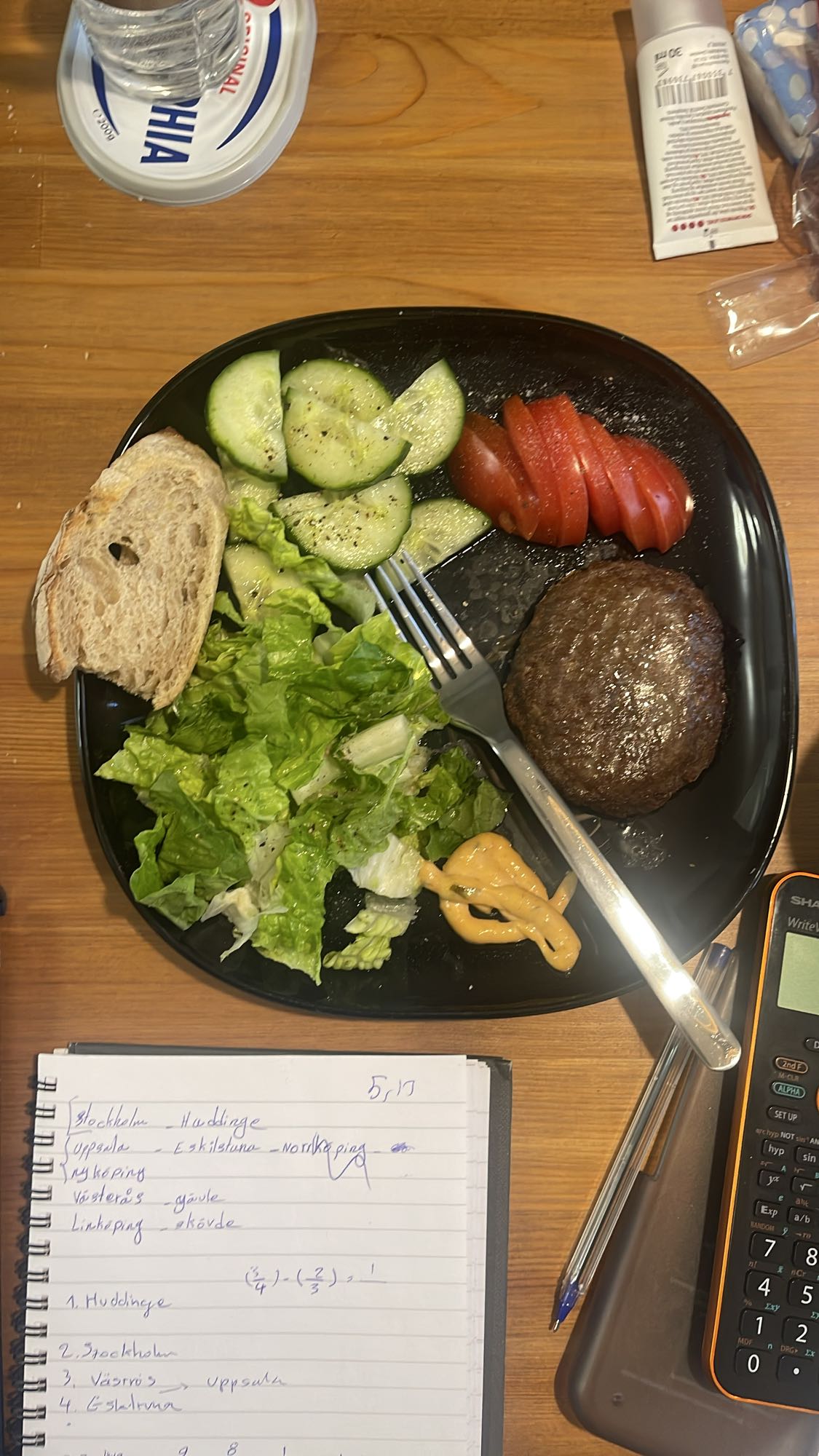 Beef Patty Salad Plate