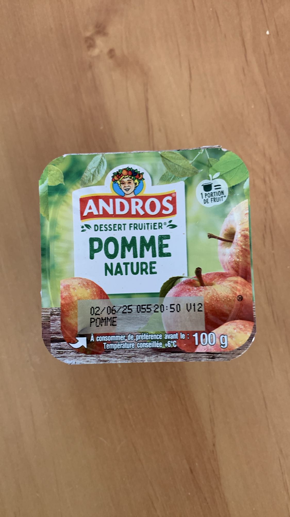 Dessert pomme nature