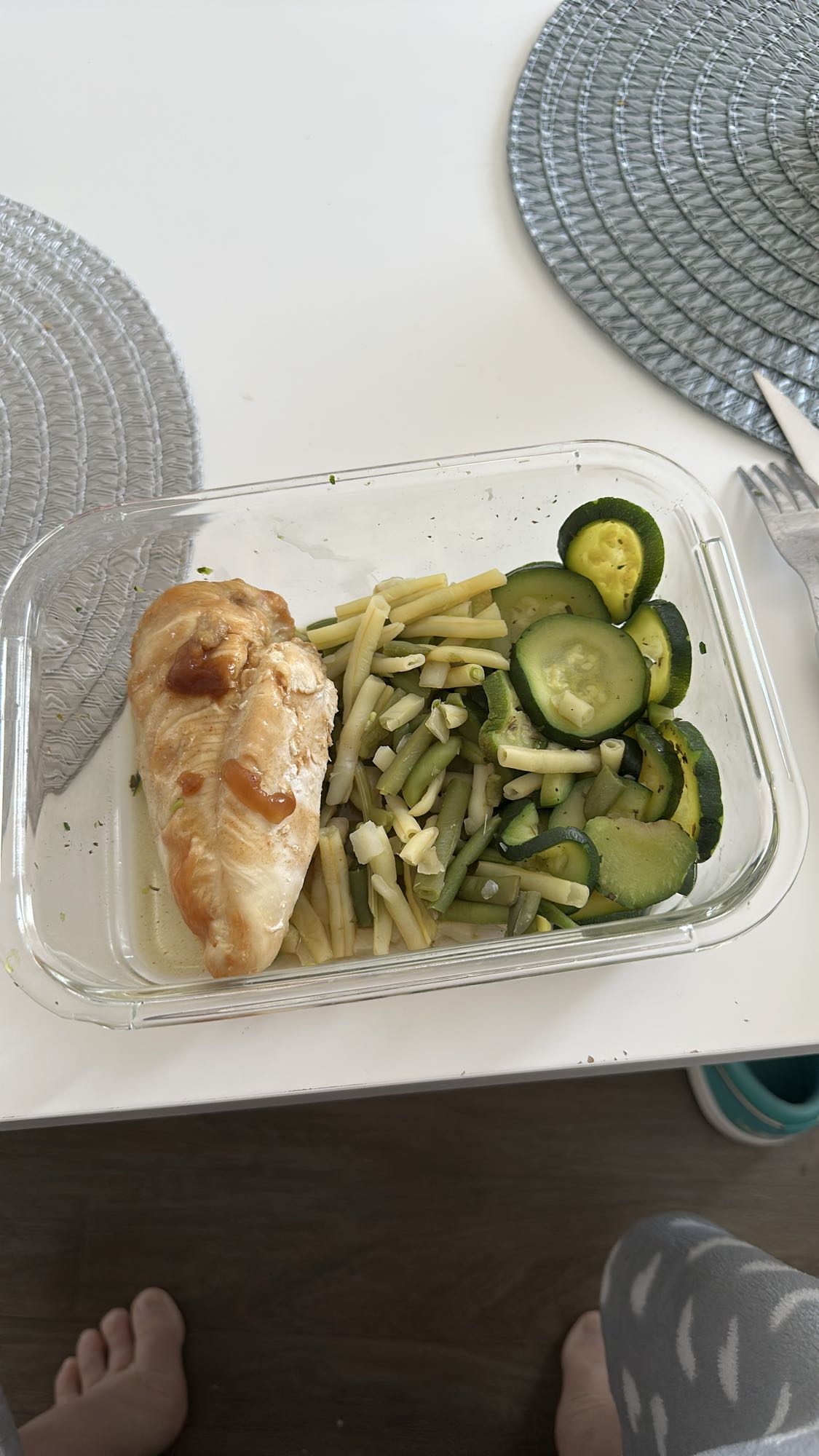 Poulet avec légumes