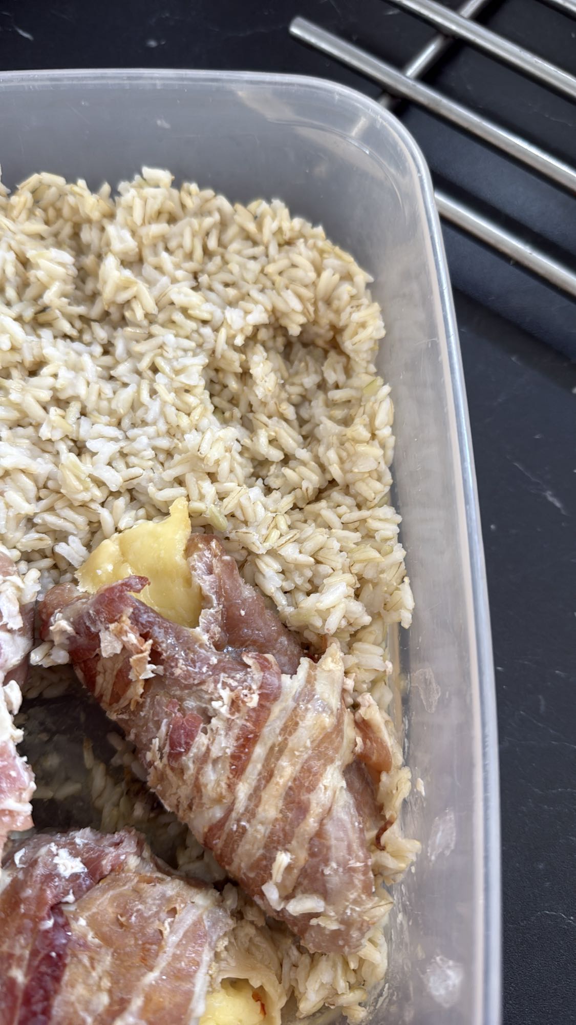 Ryż z mięsem i serem