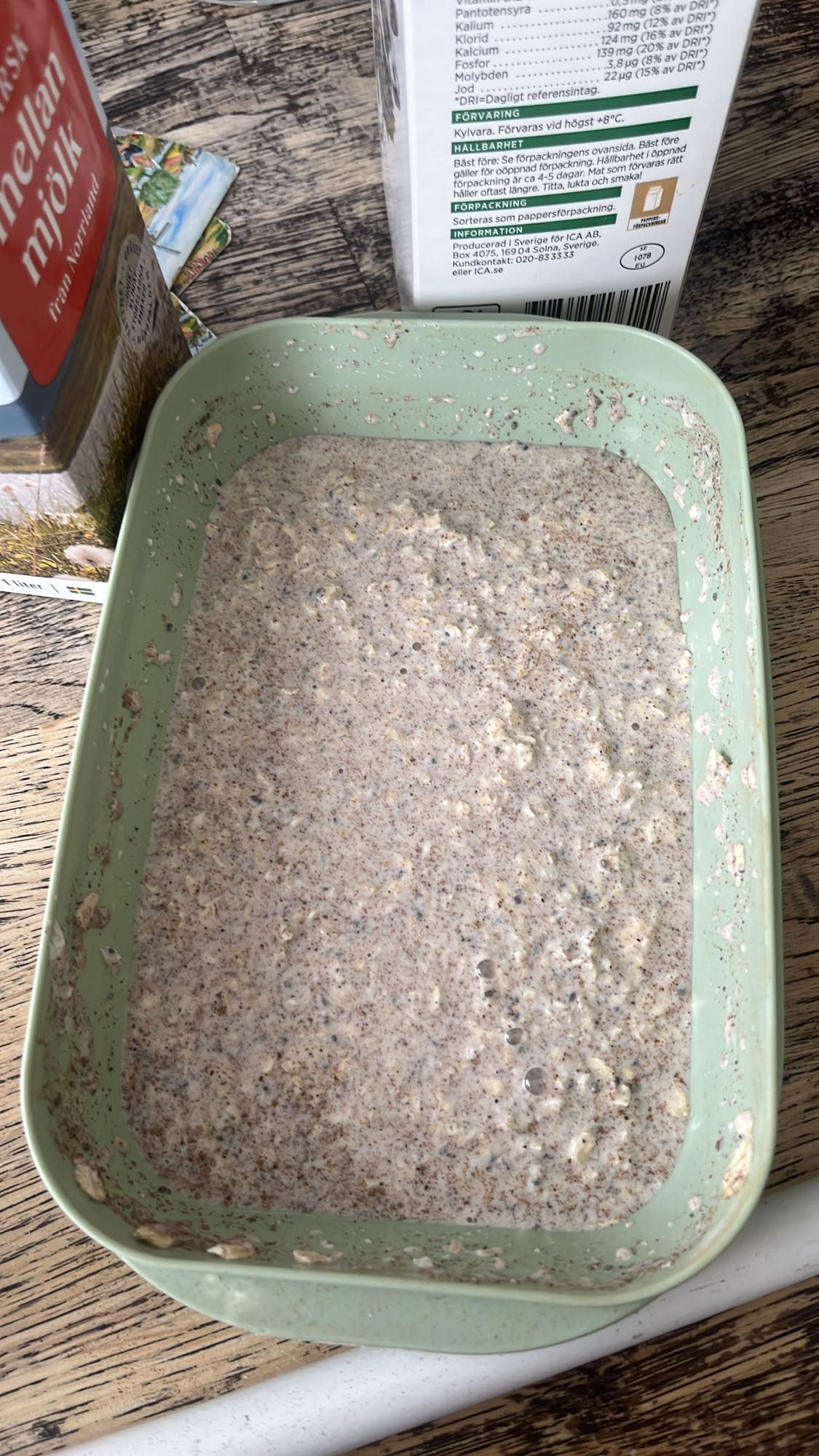 Havregrynsgröt med mjölk