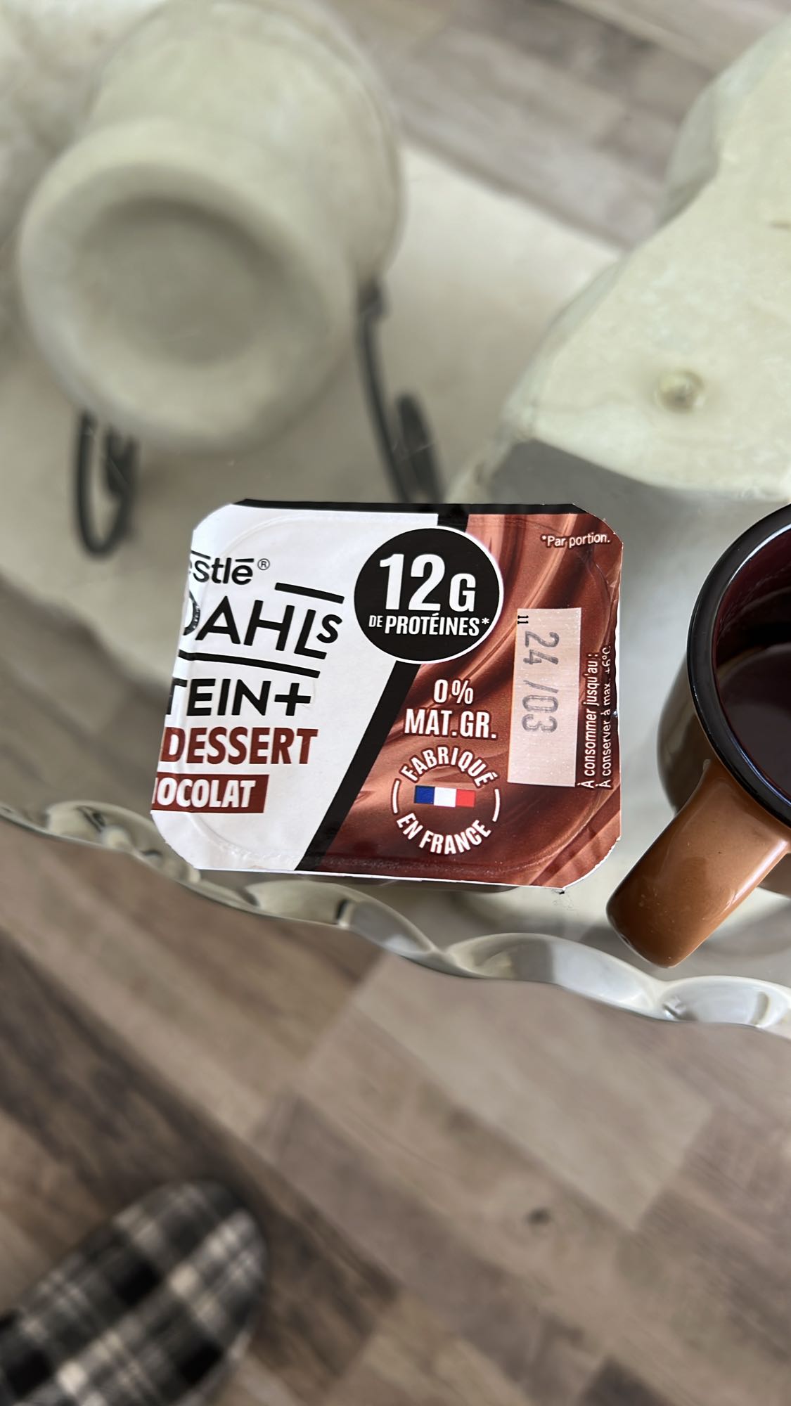 Dessert protéiné chocolat