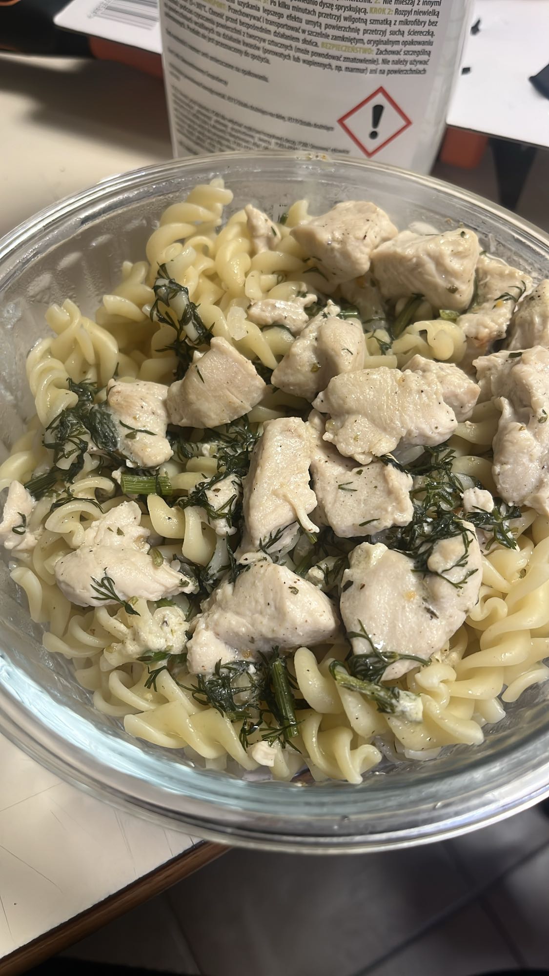 Makaron z kurczakiem