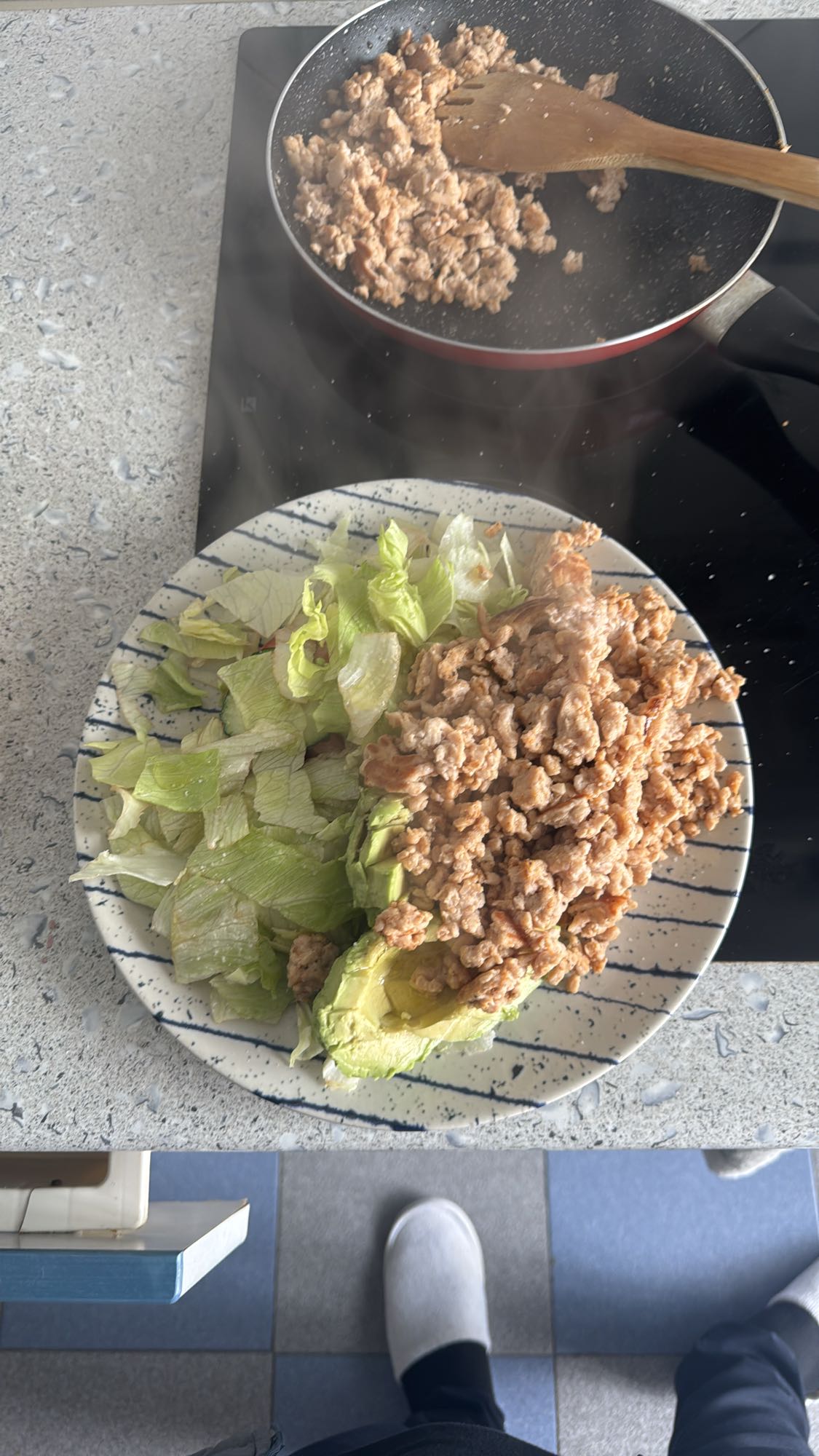 Ensalada con carne molida