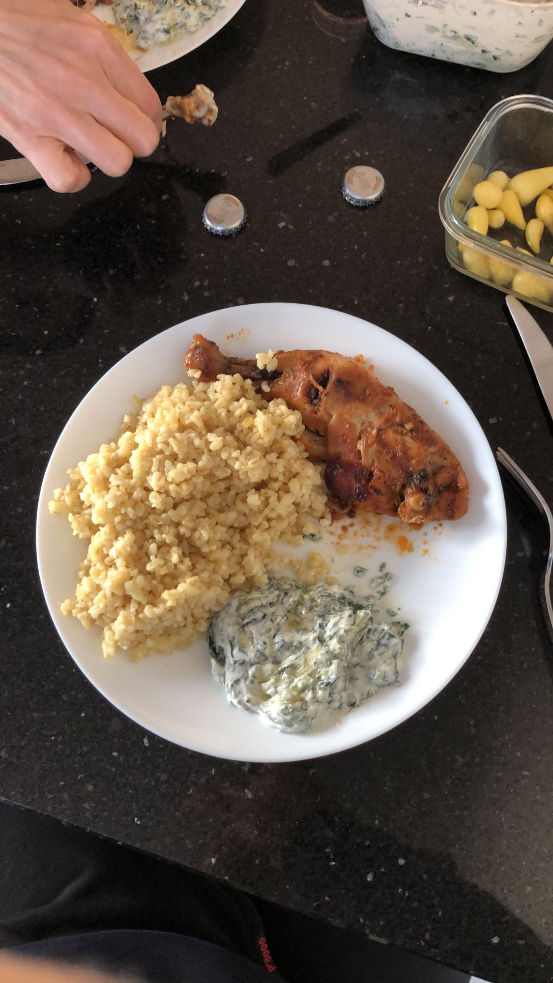 Poulet avec boulgour