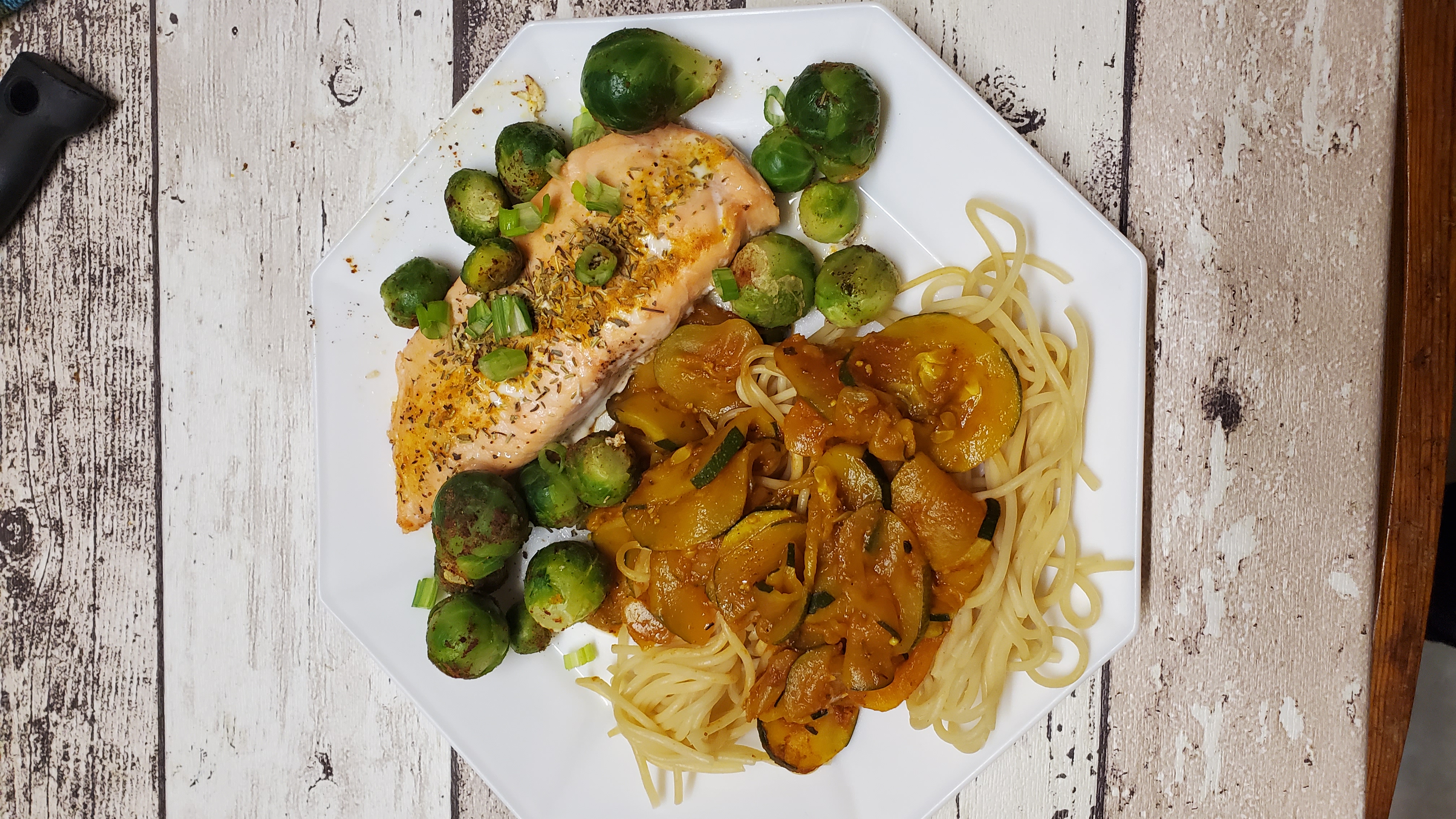 Saumon avec légumes