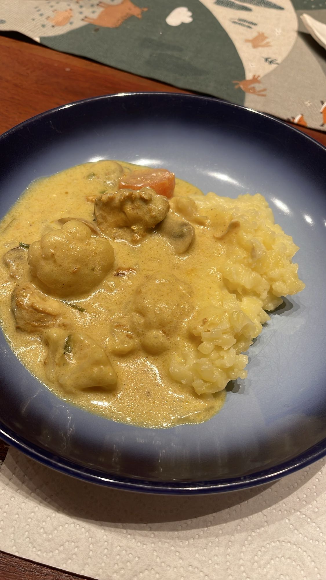 Hähnchen-Curry mit Reis