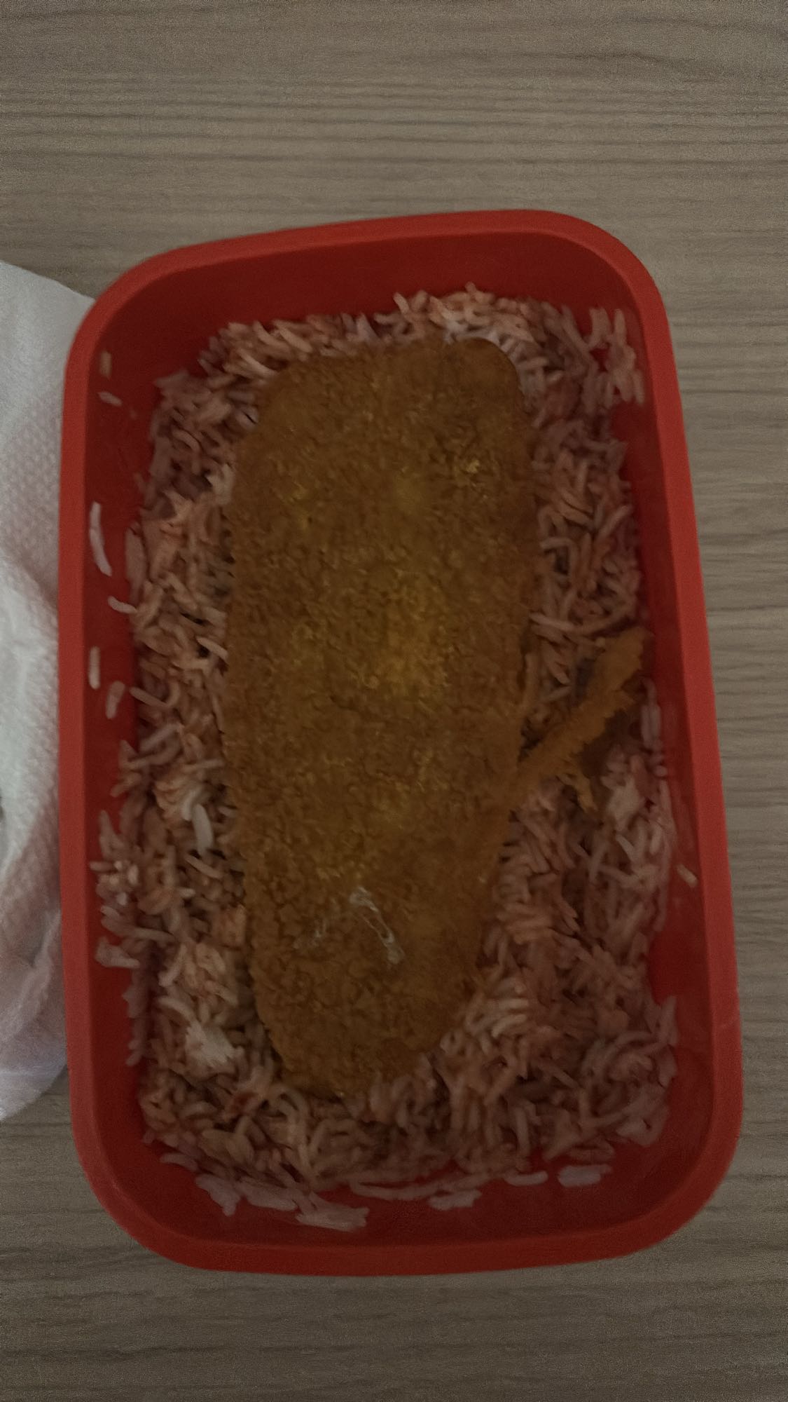 Poulet pané avec riz