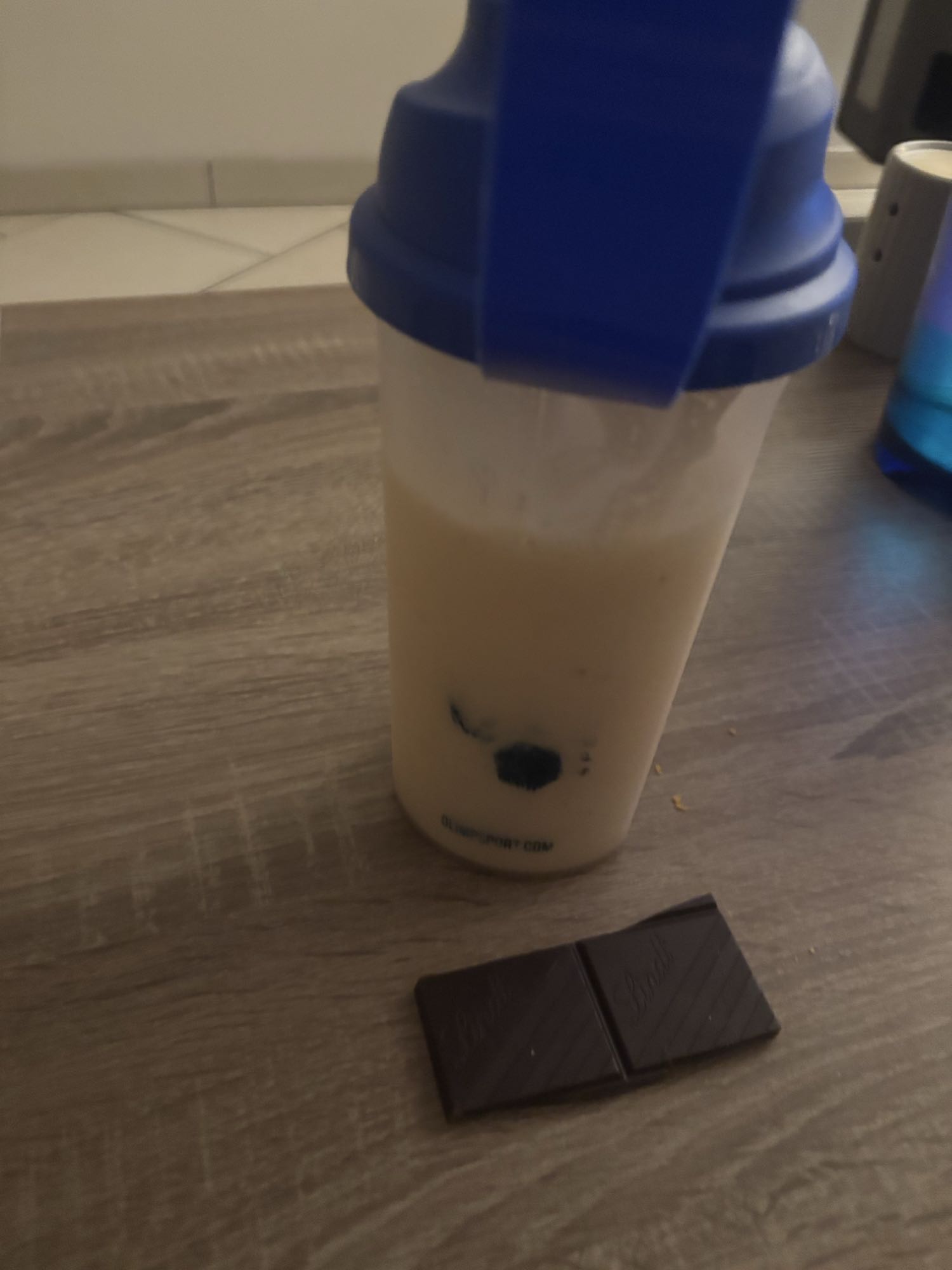 Shake protéiné et chocolat
