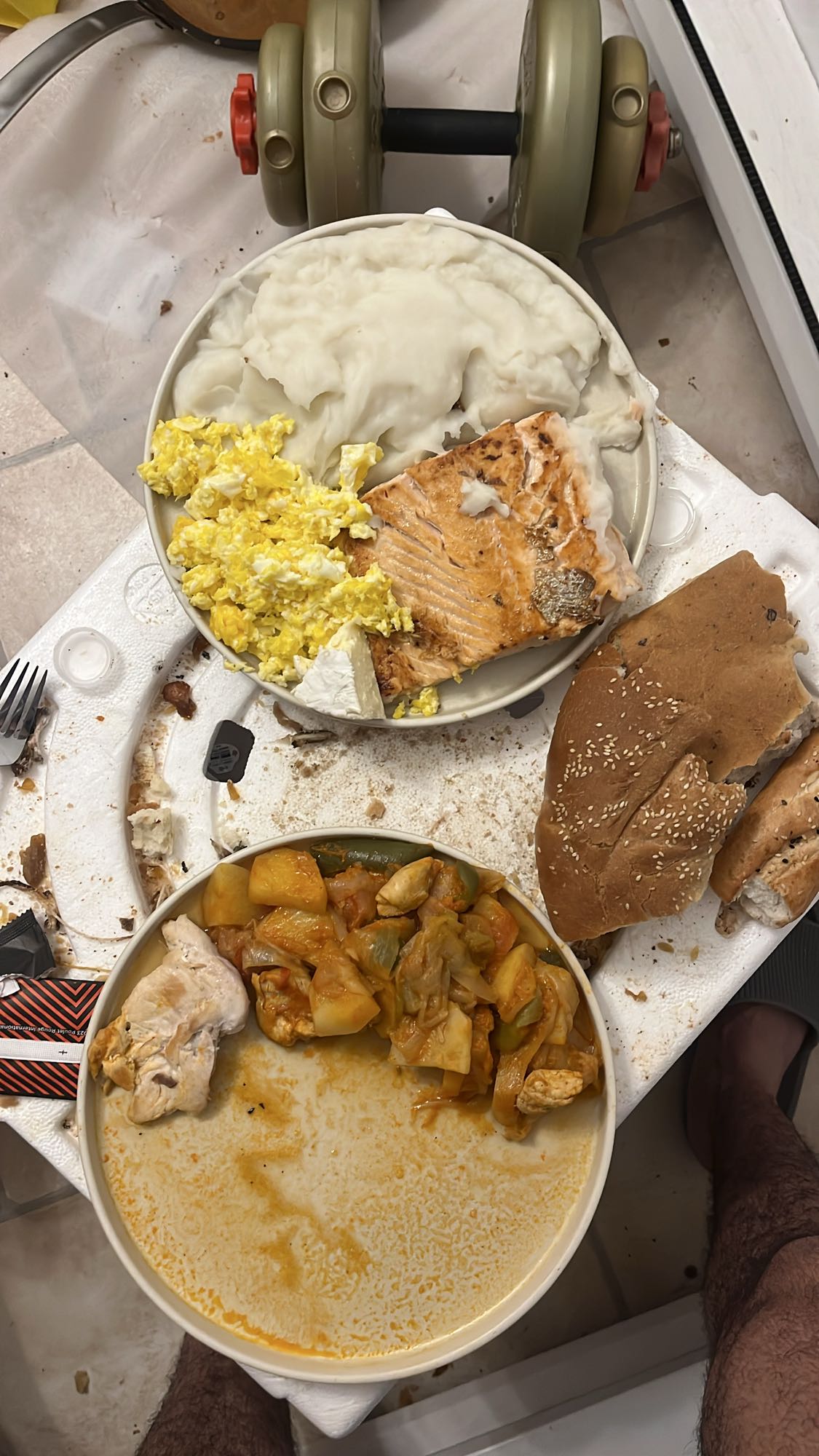 Repas équilibré protéiné