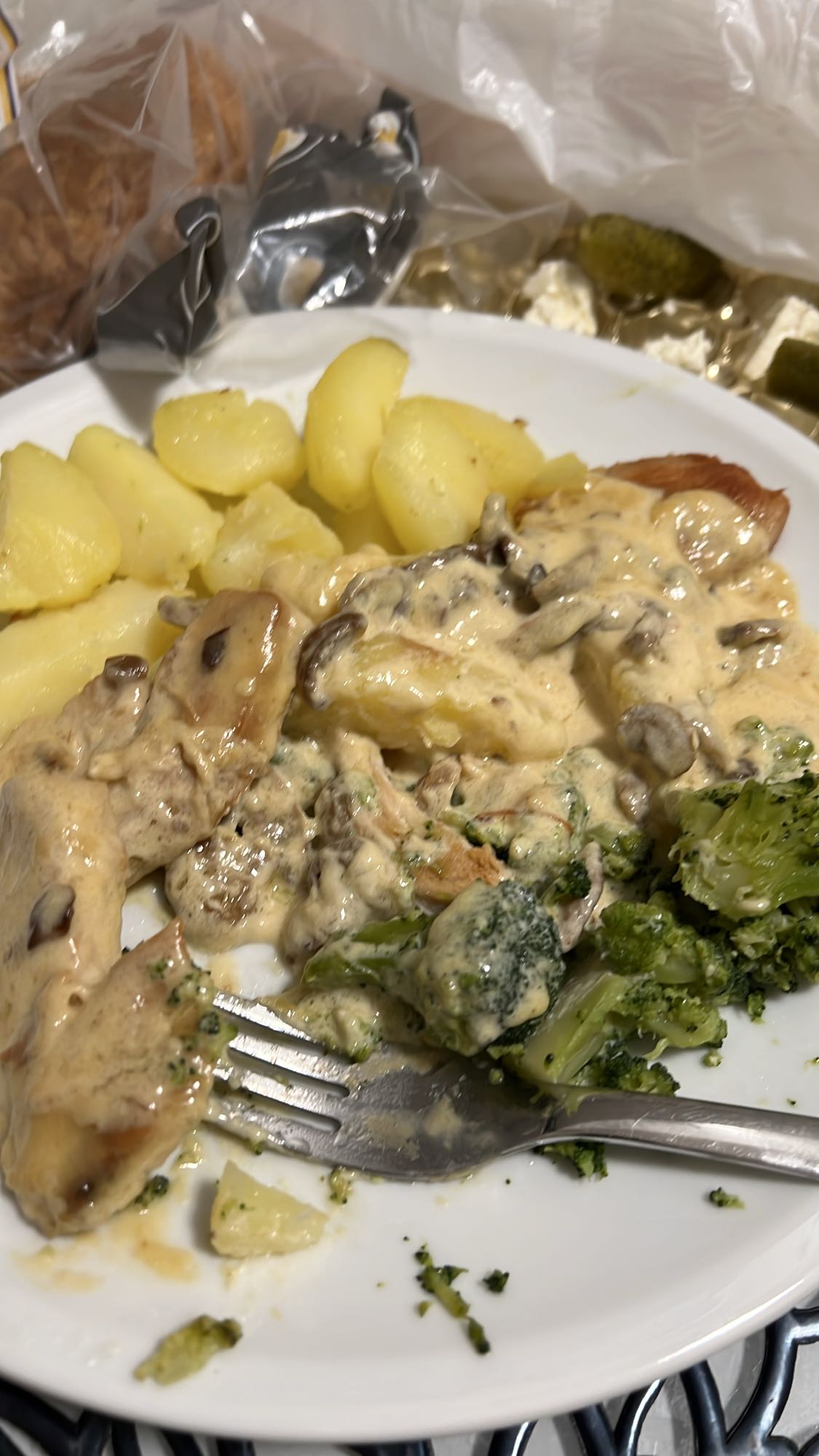 Hähnchen mit Pilzsoße